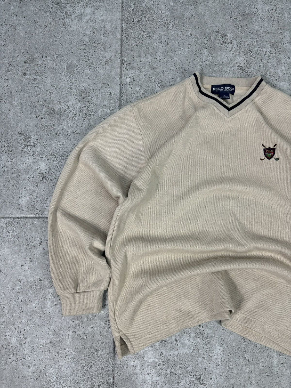 Polo Ralph Lauren × Vintage 90s RARE Polo Ralph Lauren Crewneck Sweatshirt Old Money Size US L / EU 52-54 / 3 - 3 Thumbnail