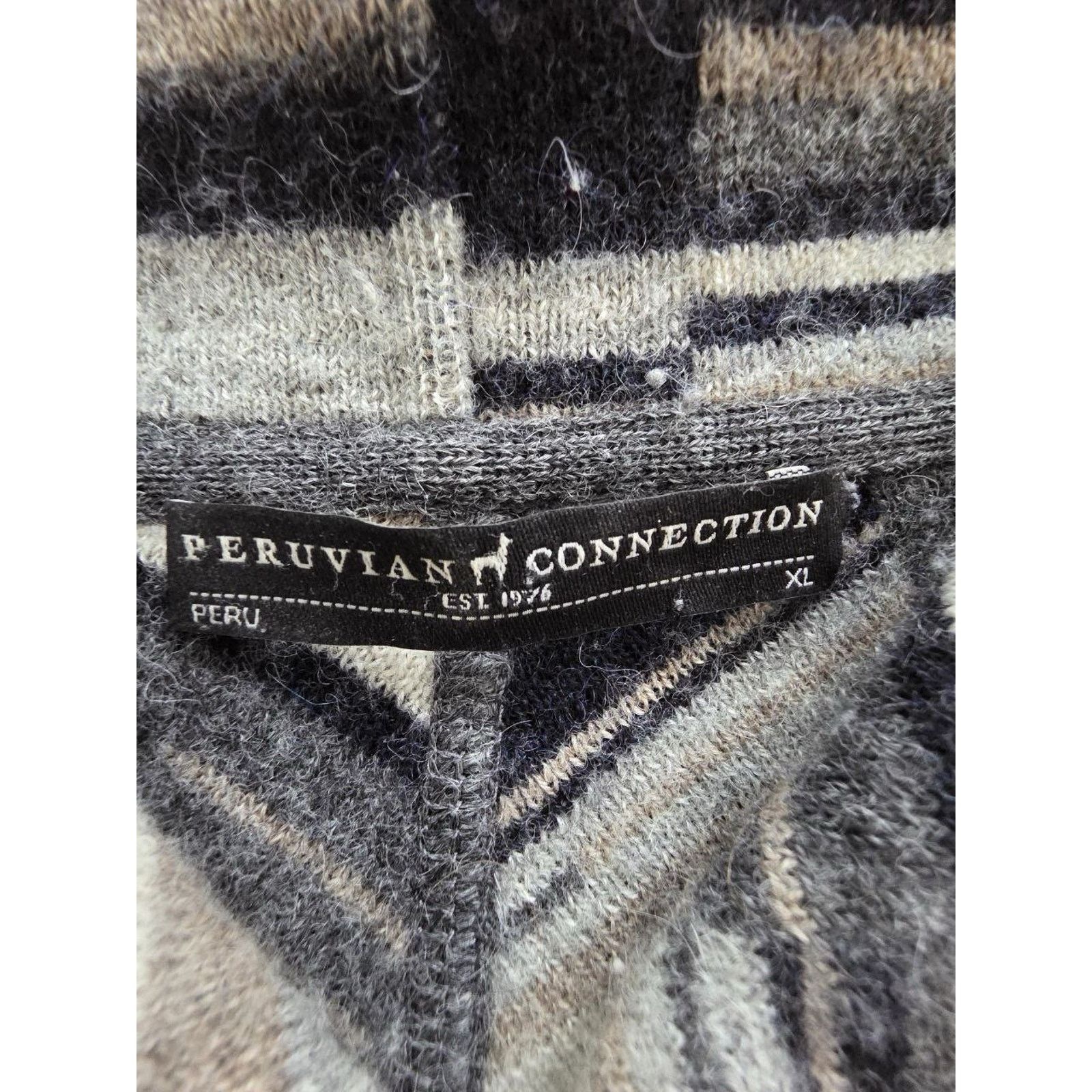 French Connection Peruvian Connection Alpaca Sweater Asymmetrical XL A001072 Size XL / US 12-14 / IT 48-50 - 8 Thumbnail