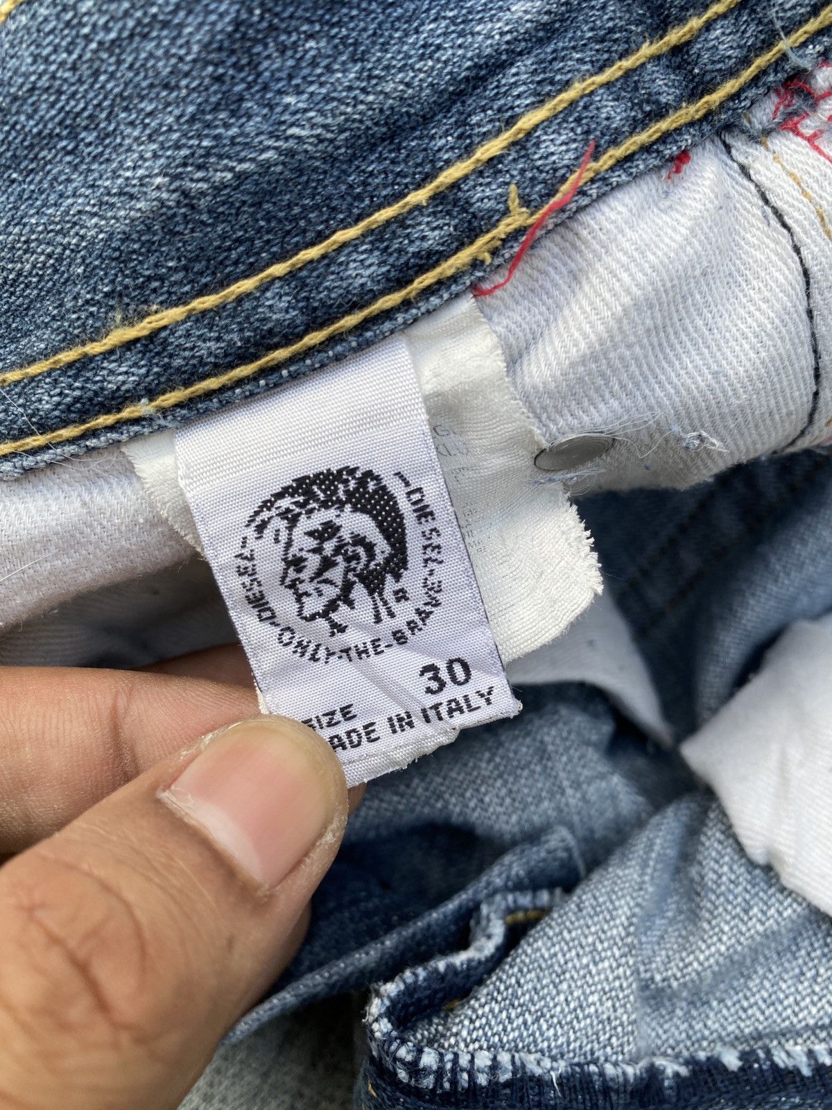 Diesel Vintage 2000s Diesel Industry Tribal Design Jeans Size US 30 / EU 46 - 16 Thumbnail