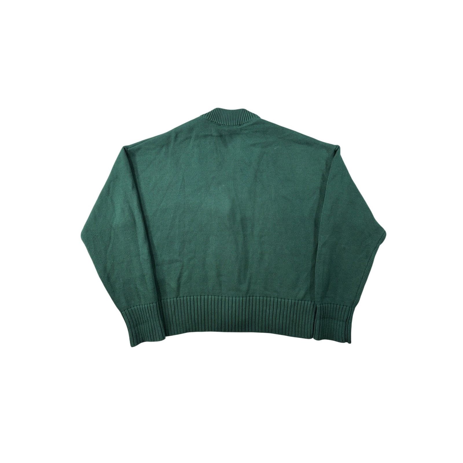 AMI Ami Button Up Green & Red Cardigan Sweater Size US S / EU 44-46 / 1 - 2 Thumbnail