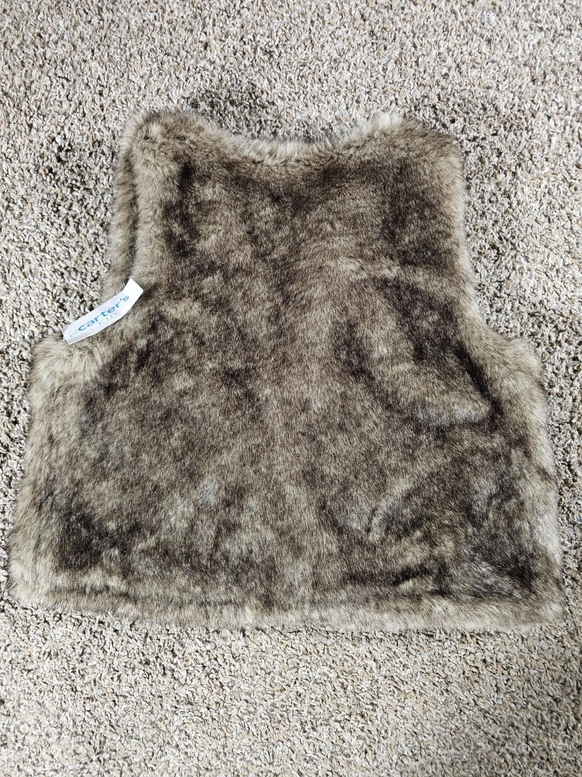 Other Carter's Kid 12 Faux Fur Vest NWT Size ONE SIZE - 4 Thumbnail