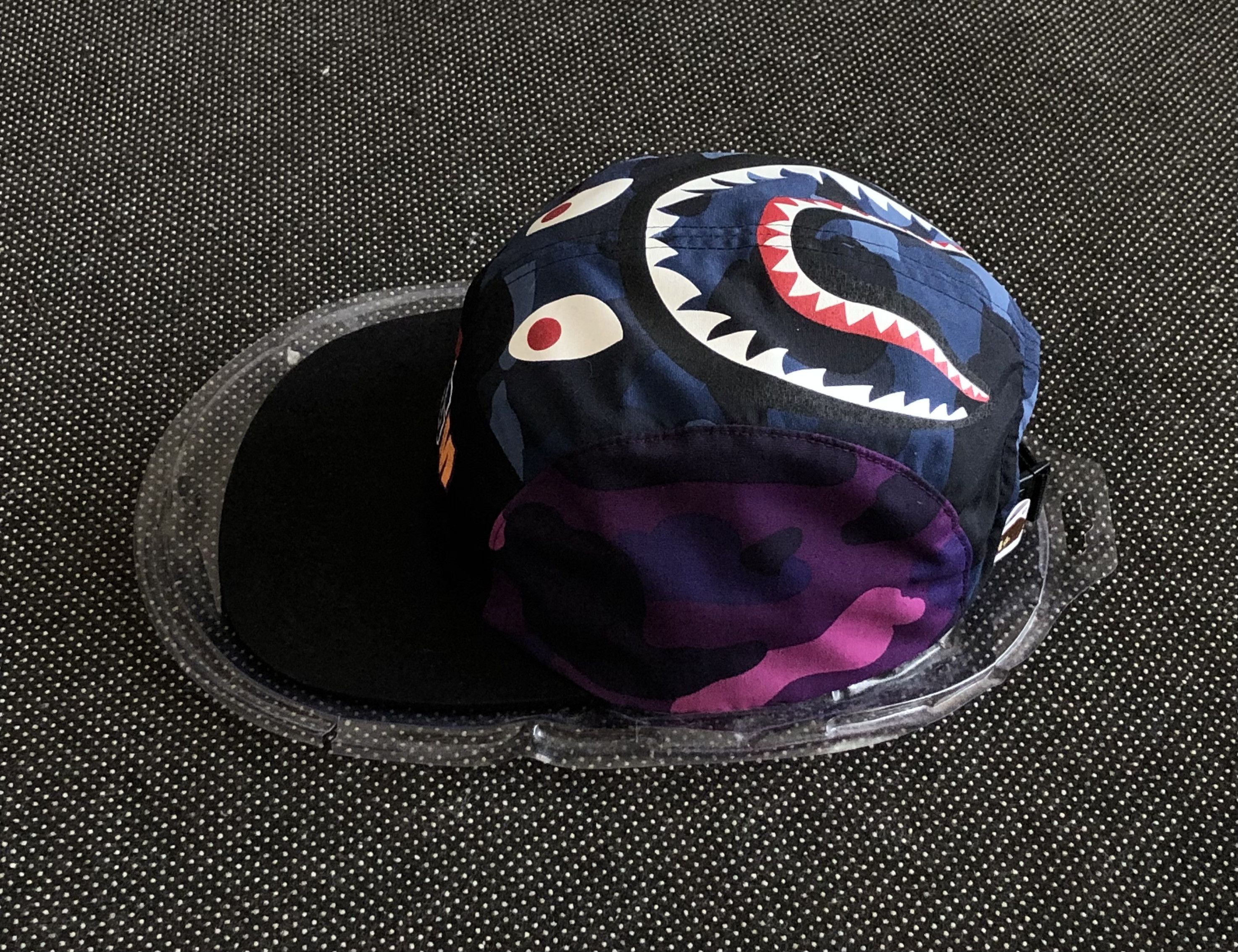 Bape SS21 WORLD GONE MAD COLOR CAMO SHARK JET 5-PANEL CAP Size ONE SIZE - 6 Thumbnail