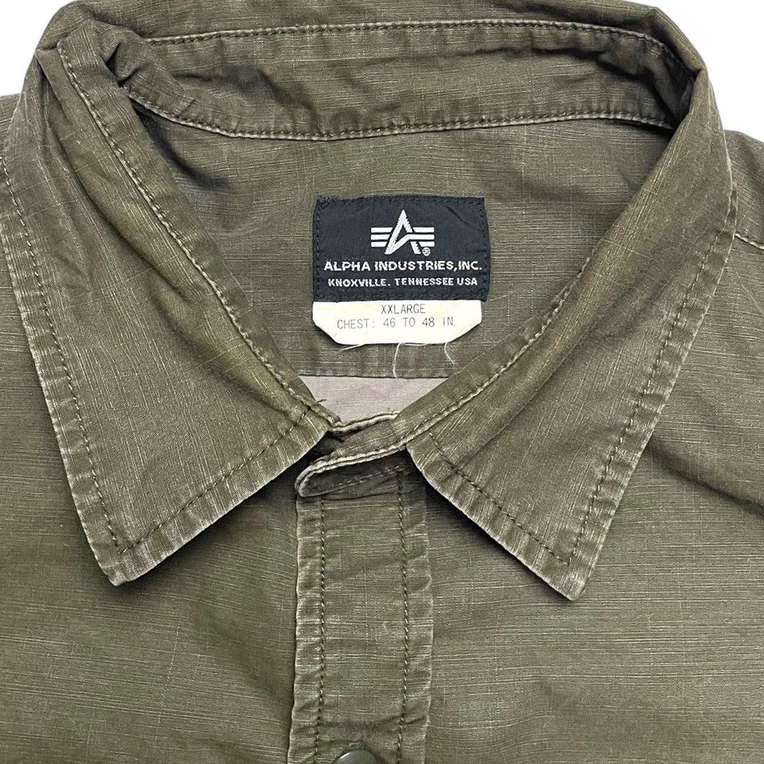Alpha Industries × Vintage Vintage Alpha Industries Shirt Size US XXL / EU 58 / 5 - 4 Thumbnail