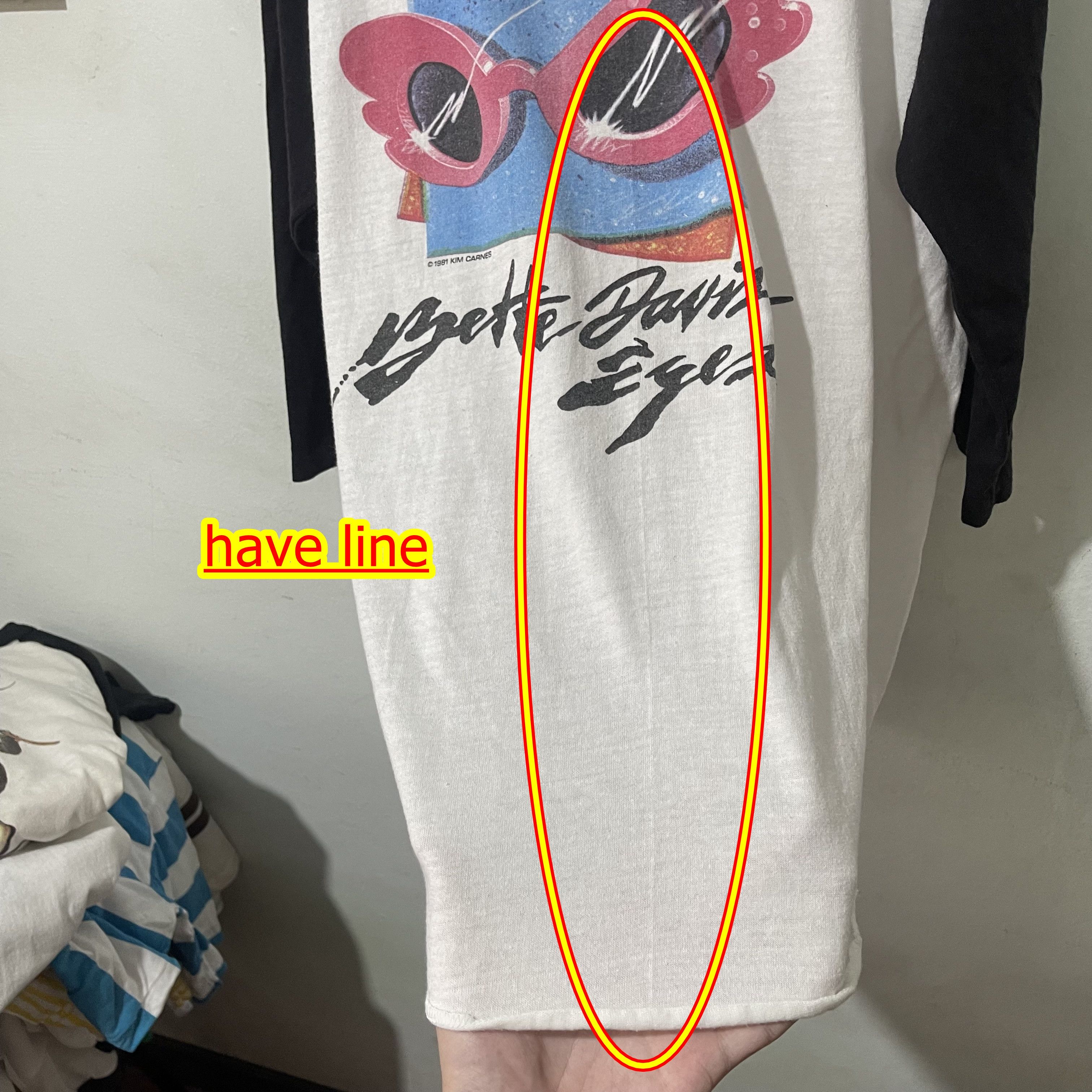 Band Tees Vintage 1981 Kim Carnes Bette Davis Eyes Raglan Shirt Size US XL / EU 56 / 4 - 7 Thumbnail