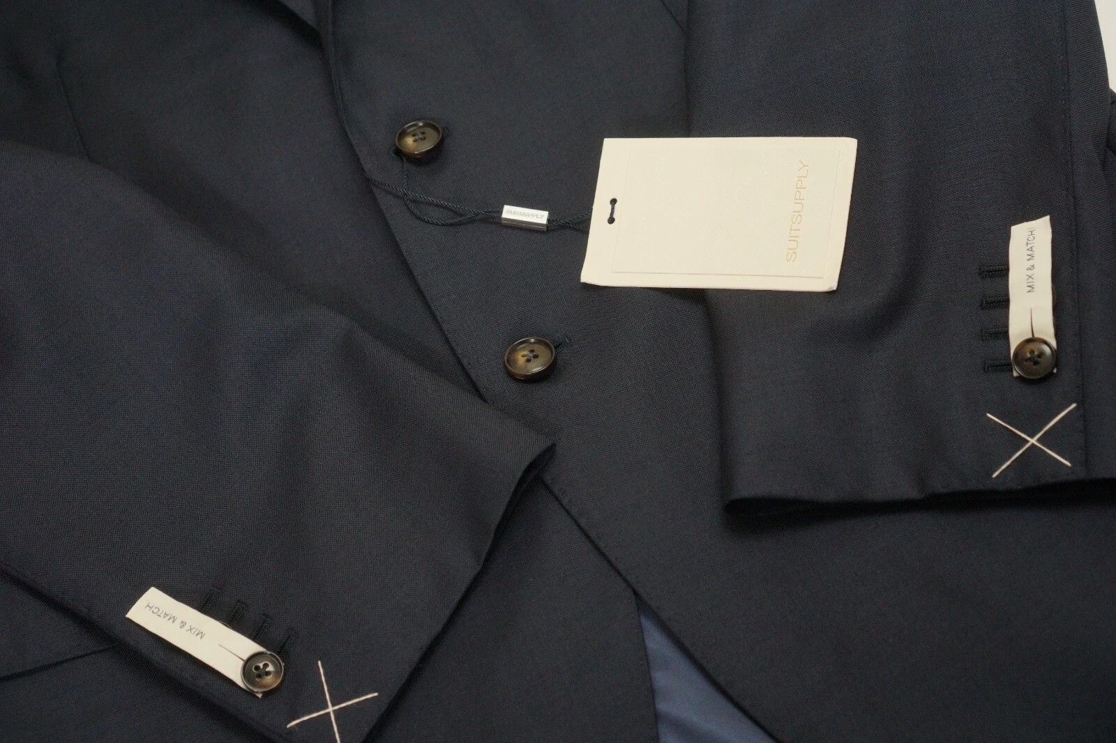 Suitsupply Men Suitsupply Suit Lazio Perenial Vitale Barberis Navy US34 Size 34R - 5 Thumbnail