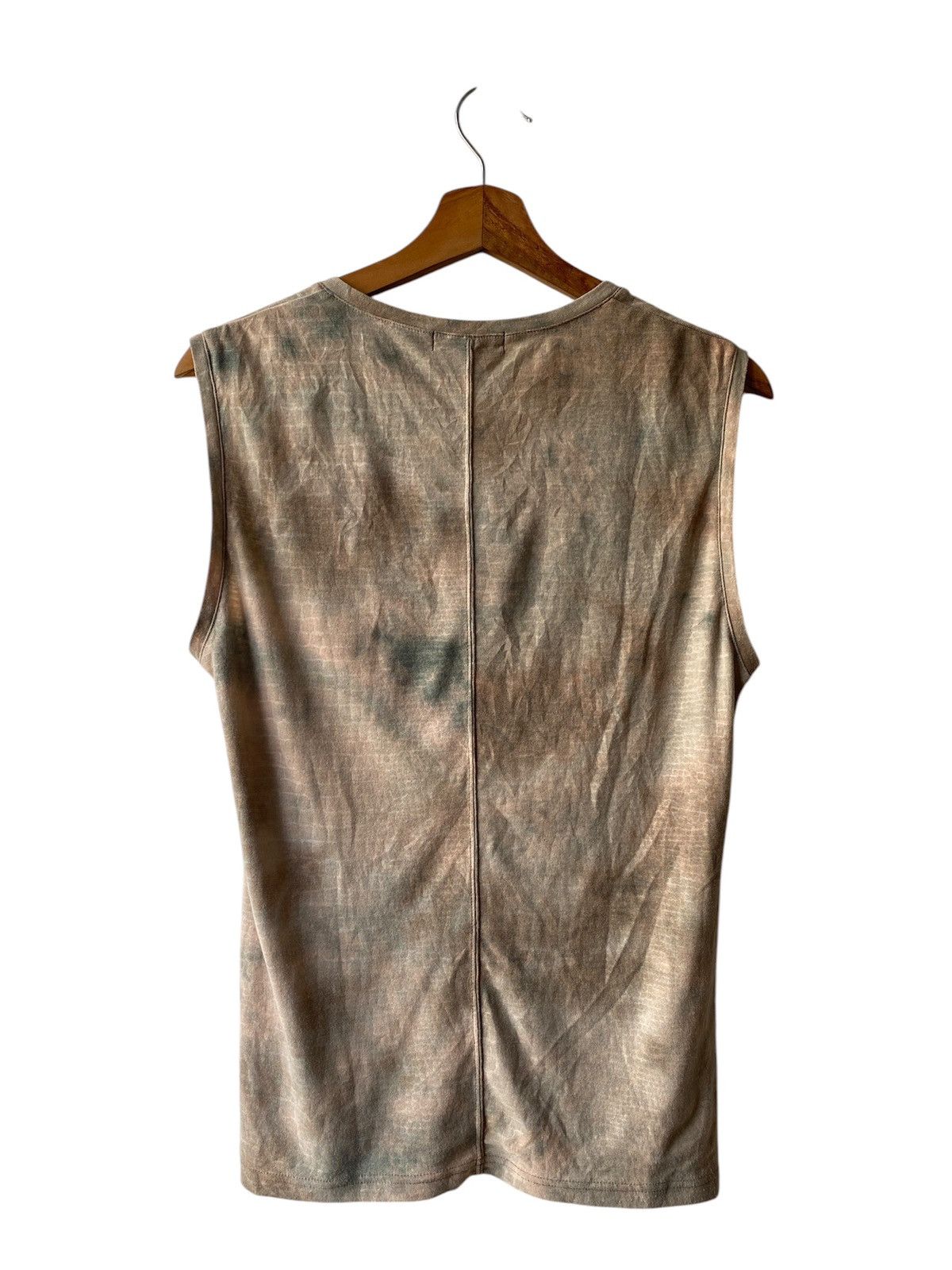 Japanese Brand 1990s - Tornado Mart Japan Ices Dyed Sleeveless Tee Size US S / EU 44-46 / 1 - 2 Thumbnail