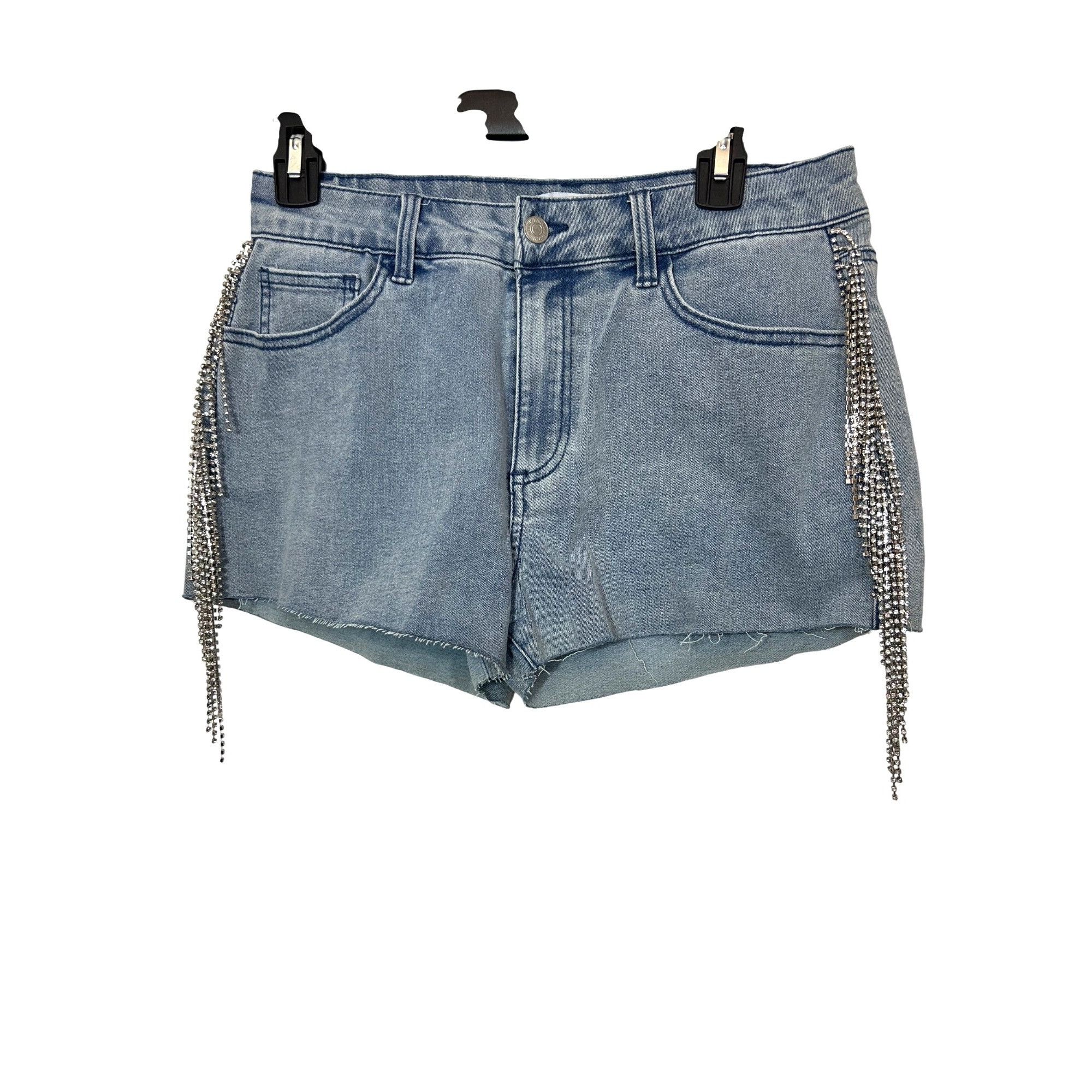 Forever 21 Forever 21 Women’s Denim Shorts 28 High Rise Rhinestone Frin Size 28" / US 6 / IT 42 - 1 Thumbnail