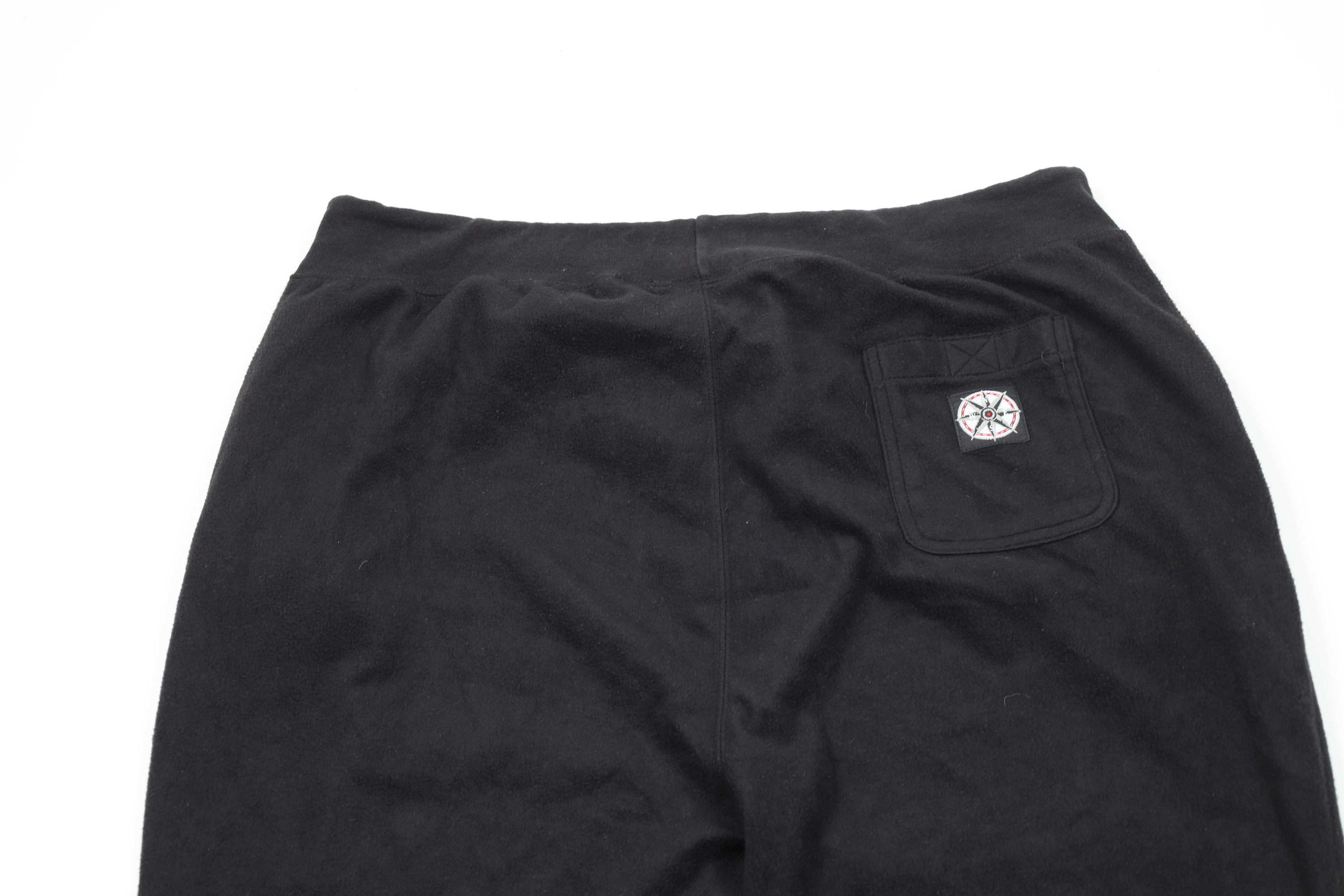 Marlboro Vintage 90s Marlboro Compass Fleece Joggers Pants Black Size US 40 / EU 56 - 9 Thumbnail