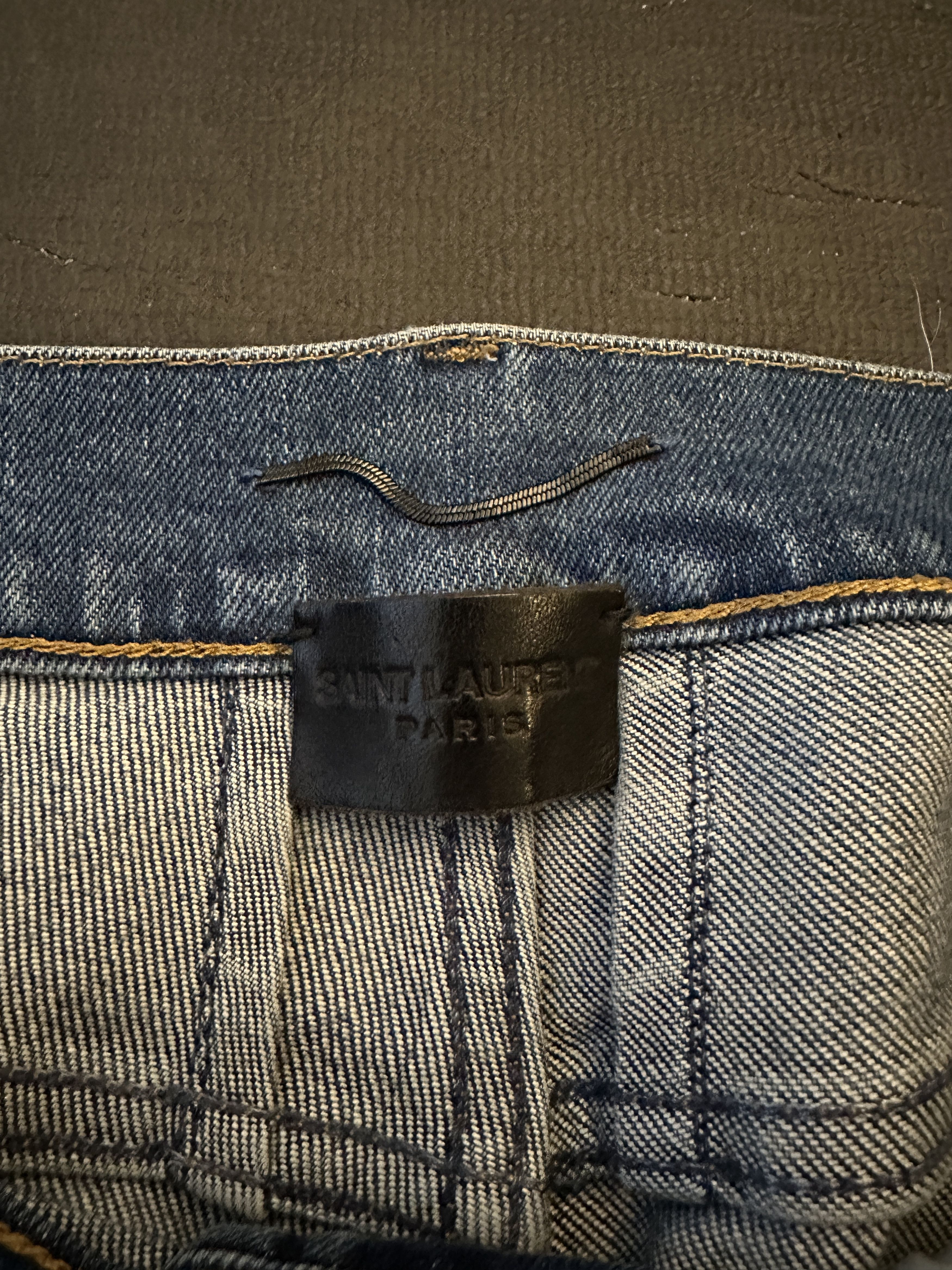 Saint Laurent Paris 2016 Blue Washed D02 Denim Size 28 RARE Size US 28 / EU 44 - 2 Thumbnail