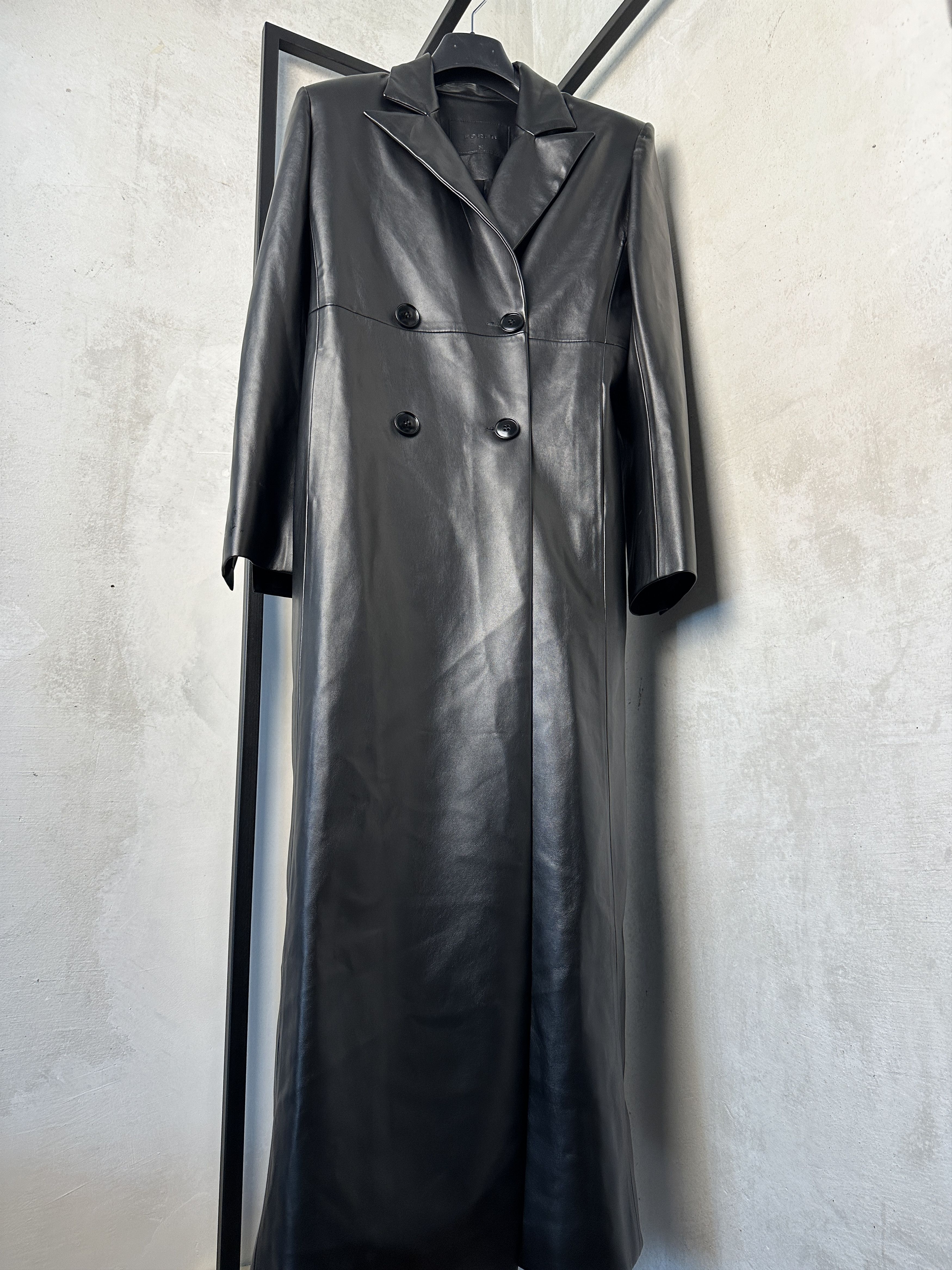 Other Vegan Leather Long Coat Size S / US 4 / IT 40 - 5 Thumbnail