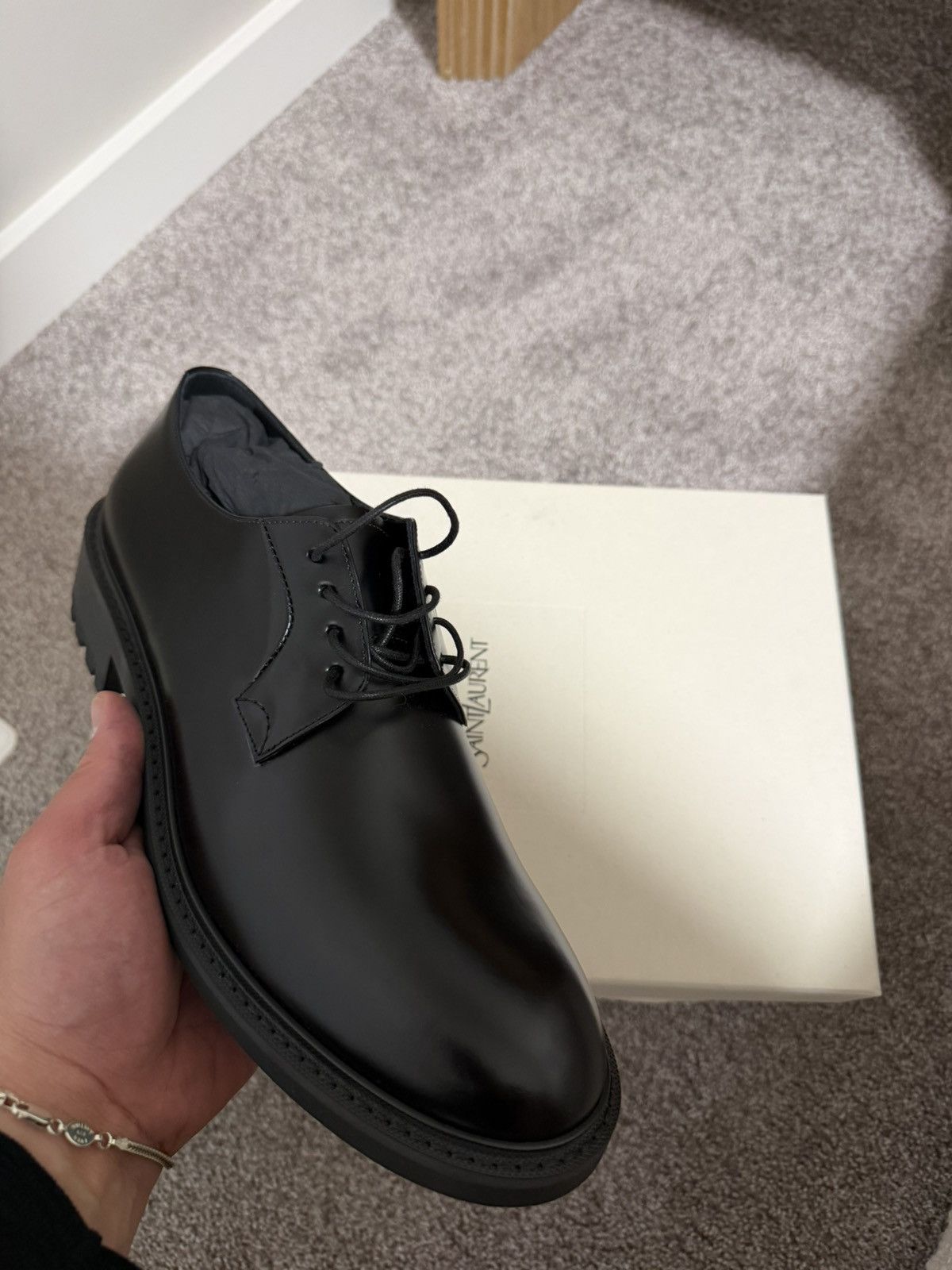 Saint Laurent Paris Saint Laurent Antoine Derby Size US 10 / EU 43 - 2 Thumbnail