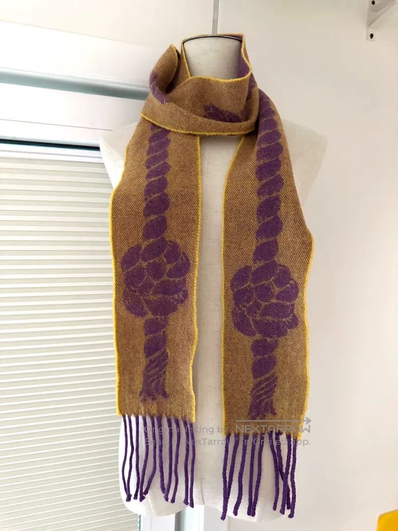 Vivienne Westwood Vivienne Westwood Classic twisted cable wool scarf Size ONE SIZE - 2 Thumbnail