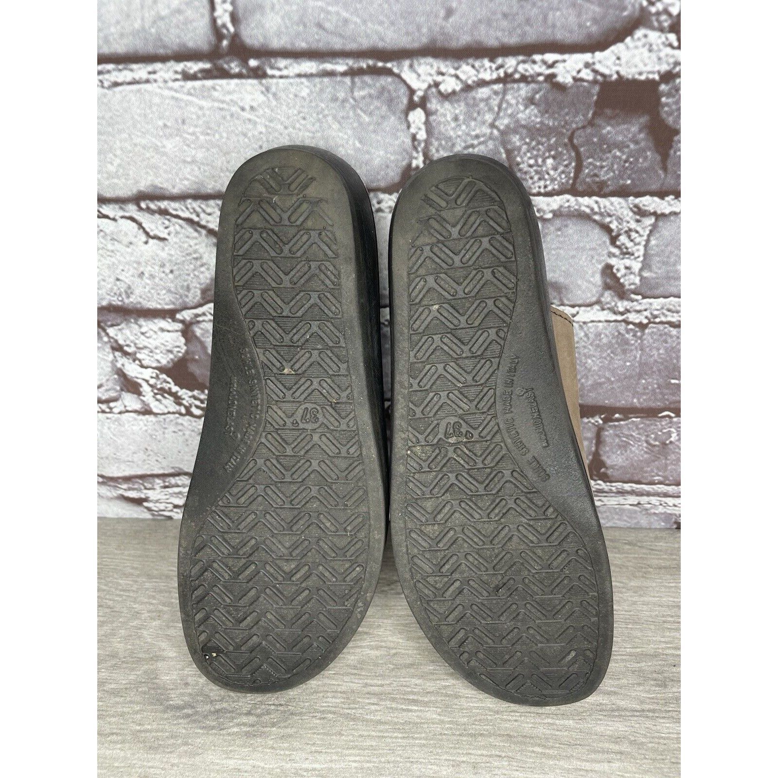 Other Fly Flot Taupe Nubuck Leather Strap Slides Wedge Sandals Wom Size US 6.5 / IT 36.5 - 14 Thumbnail