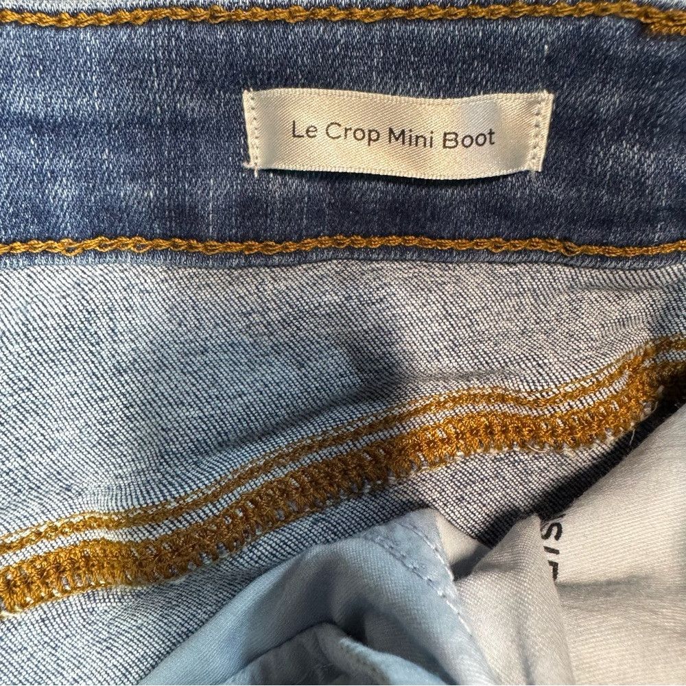 Frame FRAME Le Crop Mini High Rise Bootcut Jeans in Mermaid Size Size 28" / US 6 / IT 42 - 8 Thumbnail