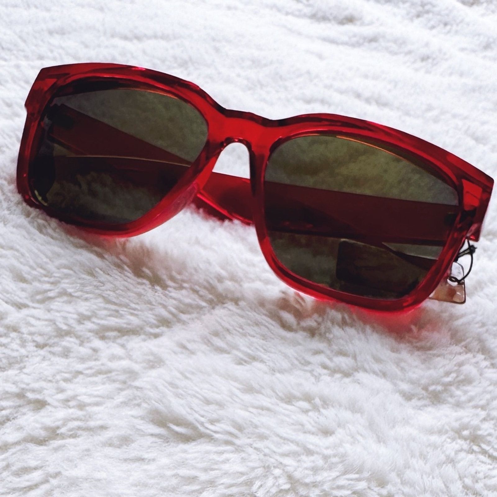 Other Cedric Bright Red Mirrored Sunglasses Size ONE SIZE - 1 Thumbnail