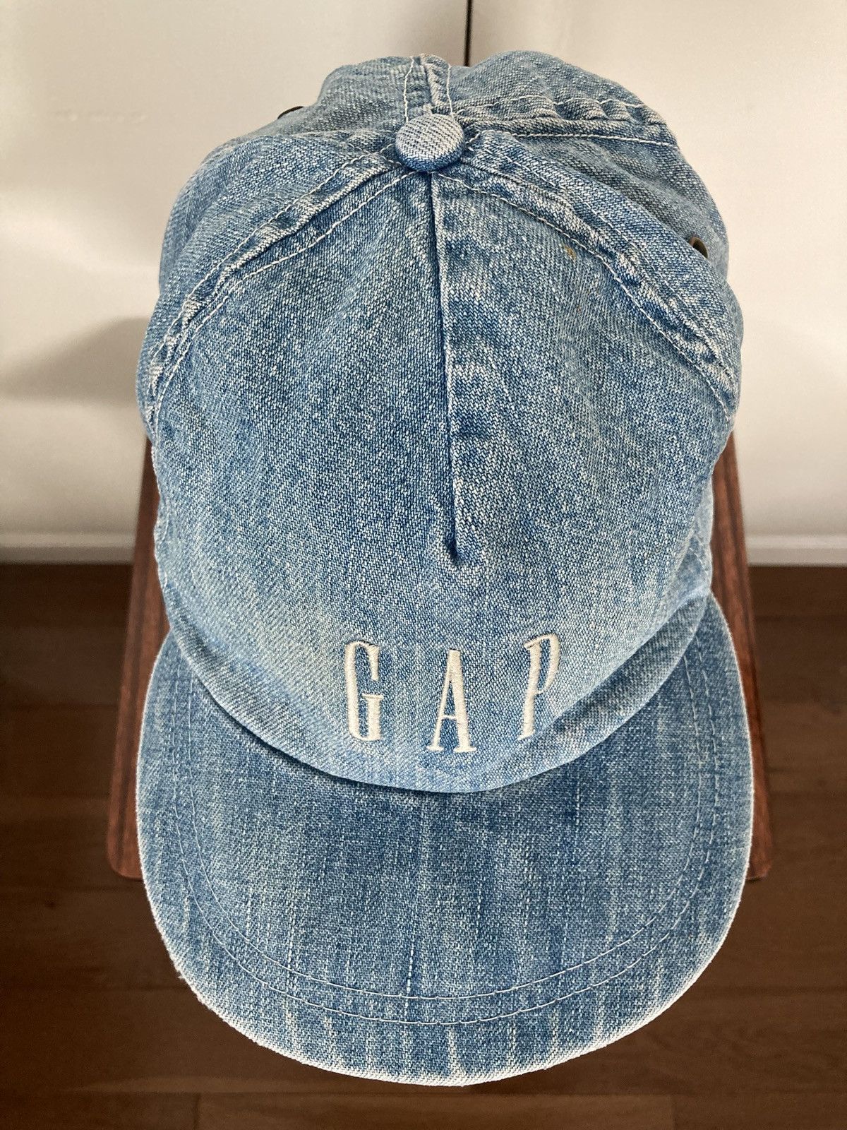 Gap GAP DENIM JEANS HAT CAP STRAP BACK VINTAGE 1980s 1990s 90s Size ONE SIZE - 5 Thumbnail