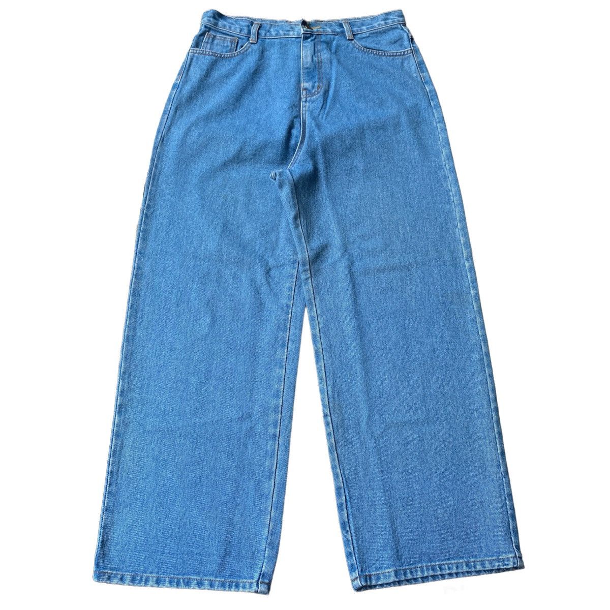 image of Jnco x Southpole Y2K Alice Denim Wide Leg Baggy Denim Jeans in Blue, Men's (Size 32)