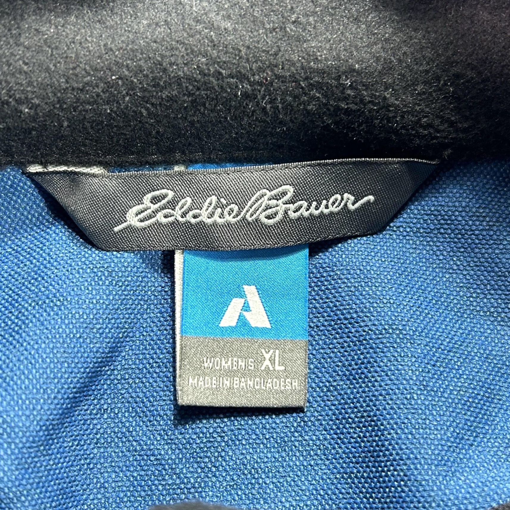 Eddie Bauer Eddie Bauer First Ascent Jacket Womens XL Blue Camo Softshell Zip Stretch Size XL / US 12-14 / IT 48-50 - 4 Thumbnail