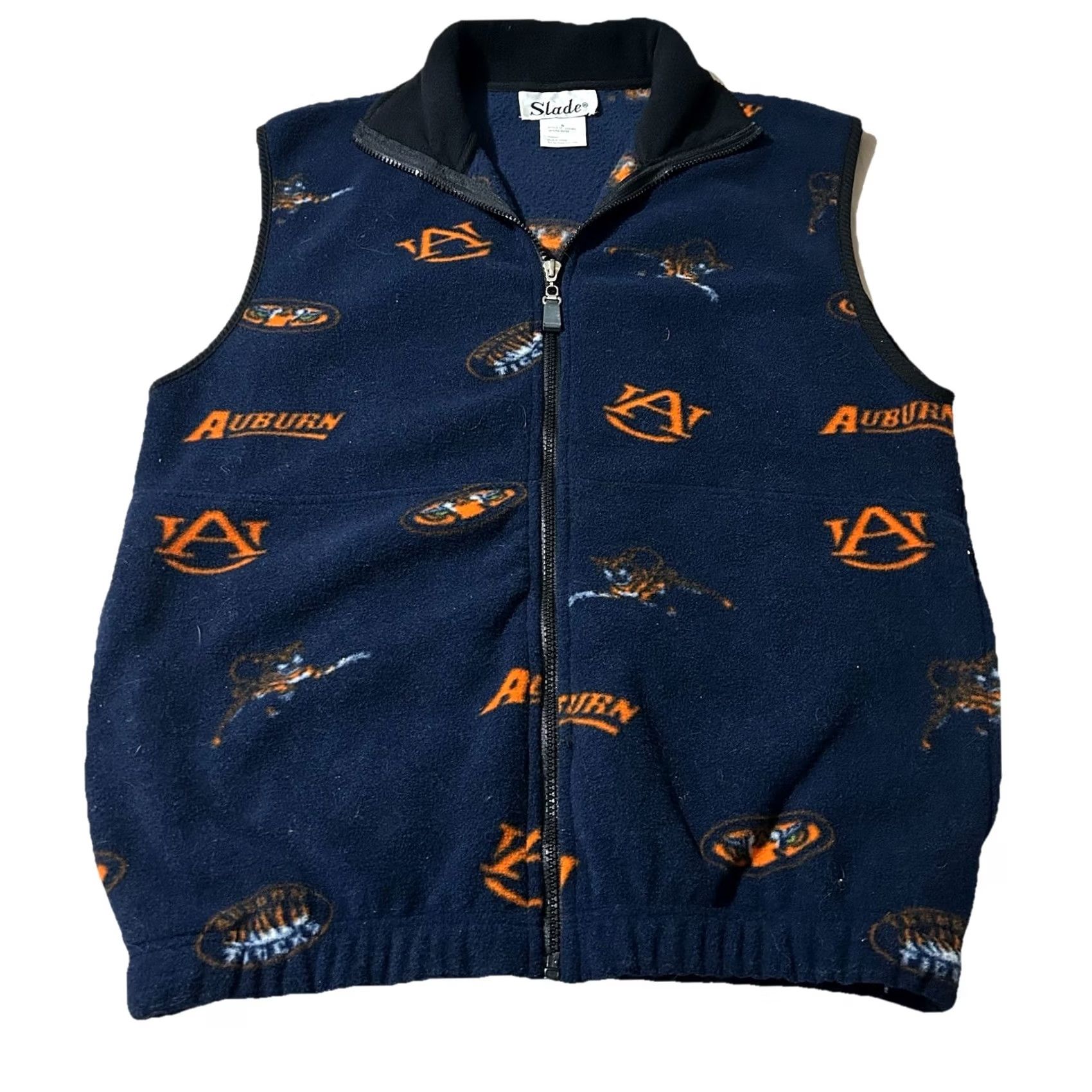 Vintage VINTAGE Auburn Tigers All Over Print Fleece Vest Women S Blue Small Size S / US 4 / IT 40 - 2 Thumbnail