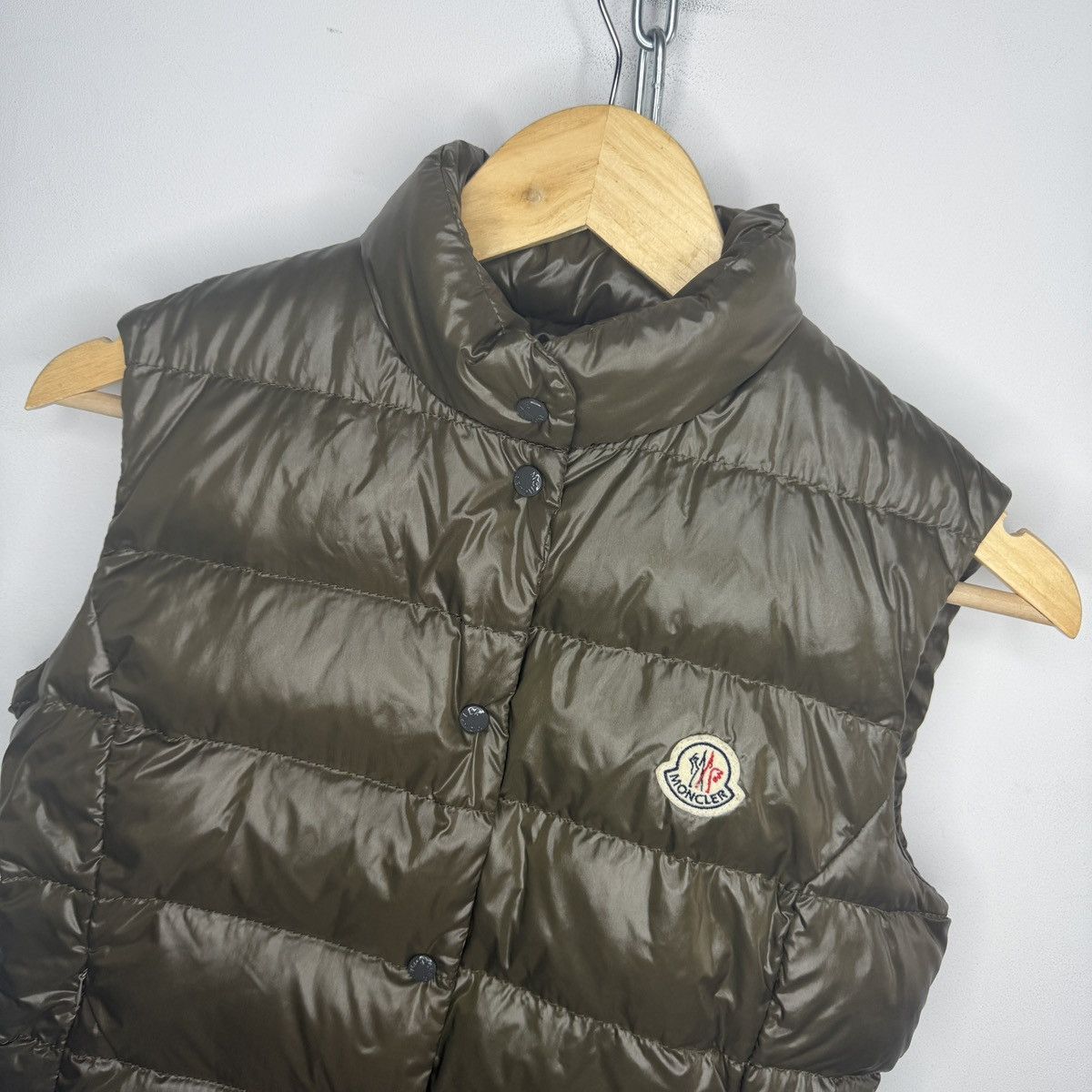 Moncler Moncler Khaki Green Liane Down Quilted Gilet Vest Size S / US 4 / IT 40 - 4 Thumbnail