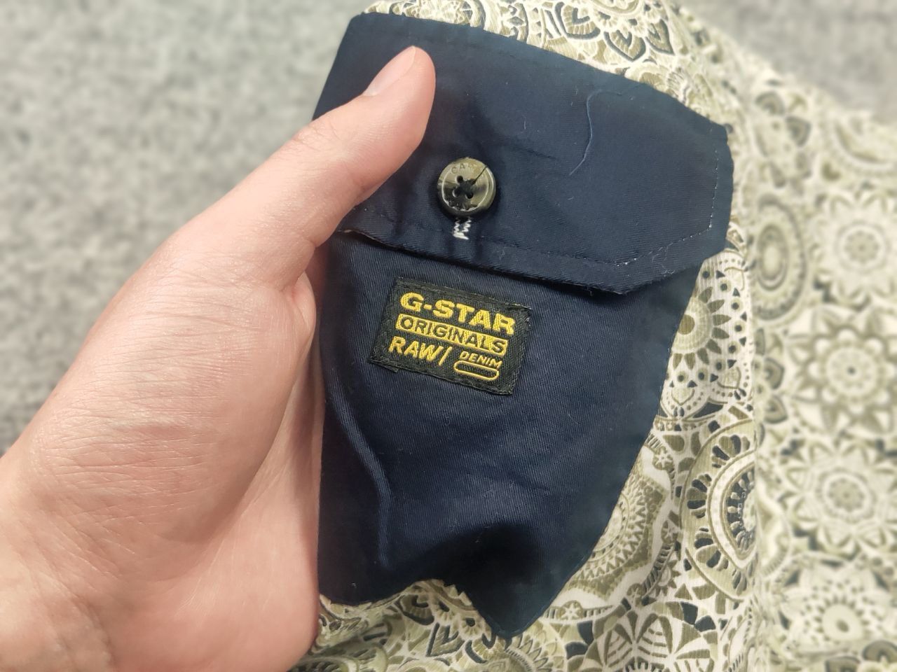 G-Star Vintage G-Star shirt pattern contrasting pockets Long sleeve Size US L / EU 52-54 / 3 - 9 Thumbnail