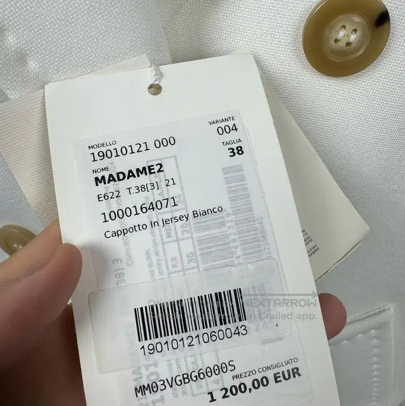 Max Mara MaxMara White Women's Double-Breasted Coat . Size S / US 4 / IT 40 - 5 Thumbnail