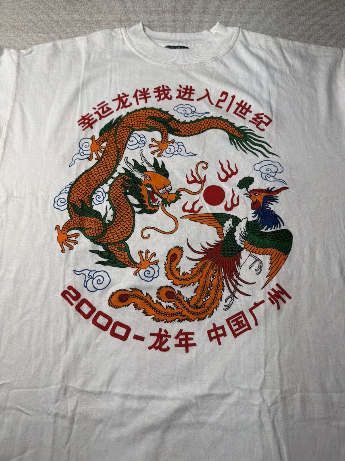 Vintage 2000s dragon tee Size US XXL / EU 58 / 5 - 1 Thumbnail