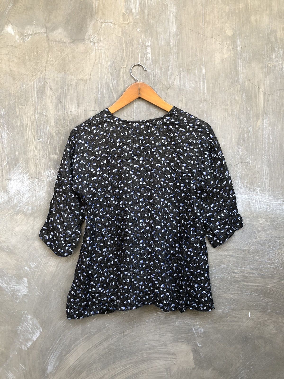 Issey Miyake Issey Miyake Zucca Flower Pattern Blouse Size M / US 6-8 / IT 42-44 - 8 Thumbnail