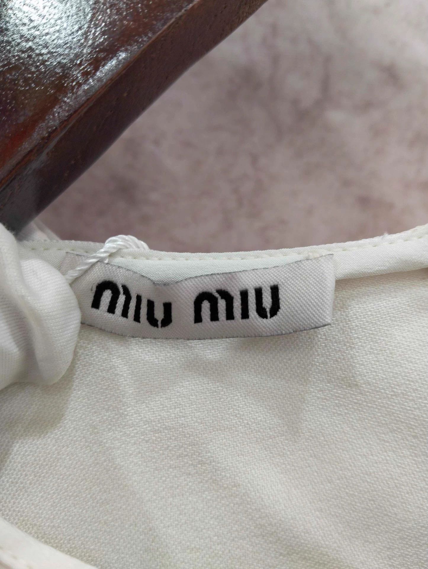 Issey Miyake MIU MIU crystal T-shirt 40 EU Size M / US 6-8 / IT 42-44 - 3 Thumbnail