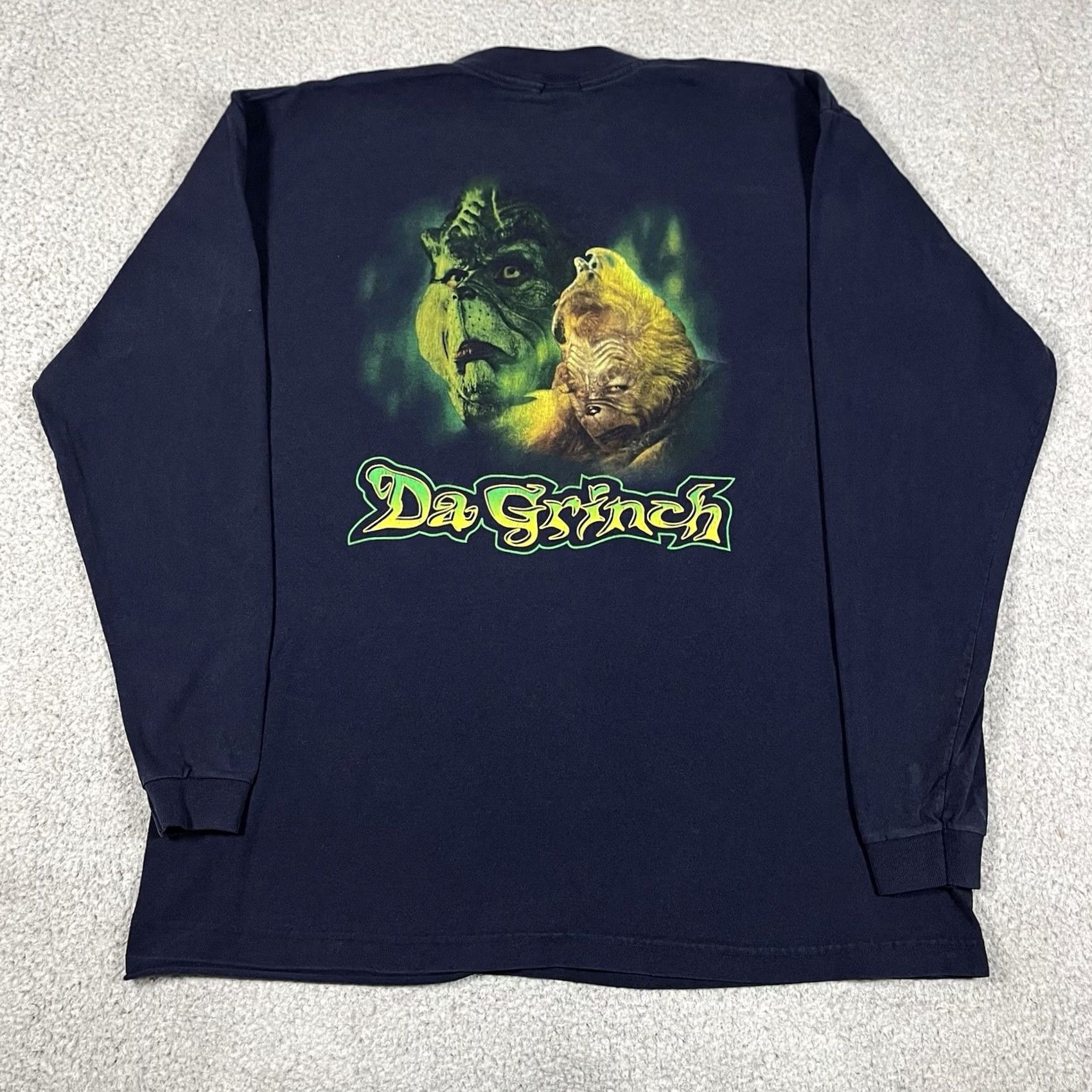 Vintage VINTAGE Dr. Seuss The Grinch Shirt Mens XL Shirt 90s Christmas Movie Promo 2000s Blue Size US XL / EU 56 / 4 - 7 Thumbnail