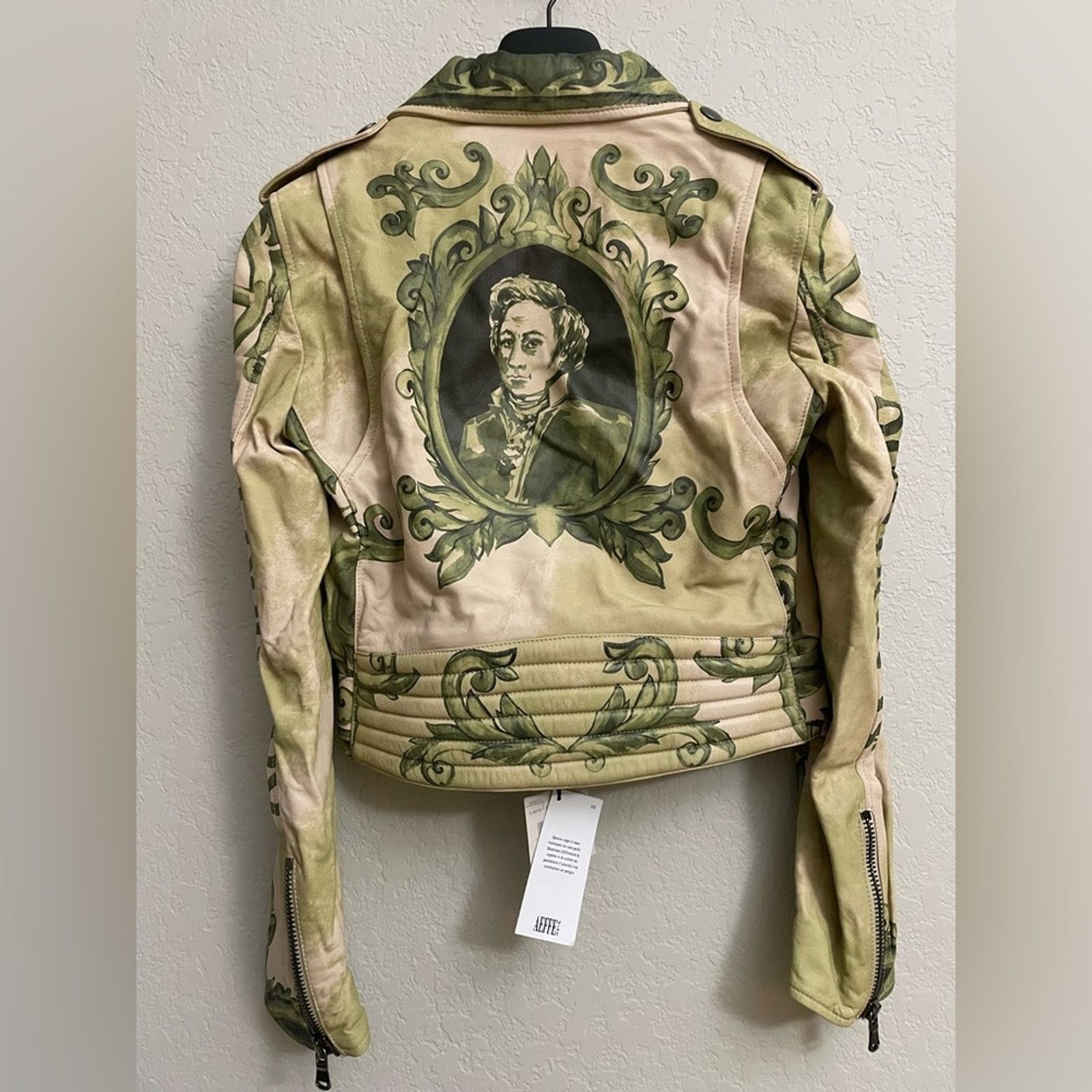 Moschino Moschino Leather Money Print Biker Jacket Limited Size 40 Size S / US 4 / IT 40 - 10 Thumbnail