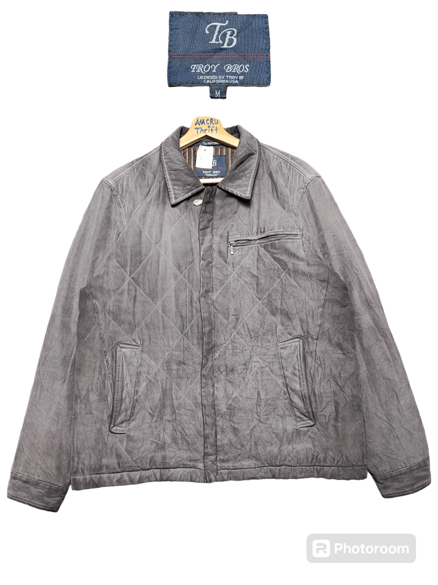Number (N)ine Troy Bros Bomber Styles Jacket Distressed Size US L / EU 52-54 / 3 - 1 Thumbnail