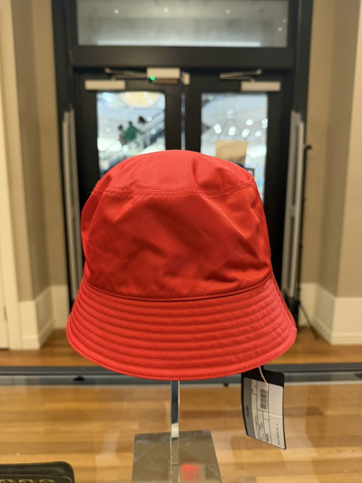 Prada Prada Nylon Bucket Hat - Red Size ONE SIZE - 3 Thumbnail