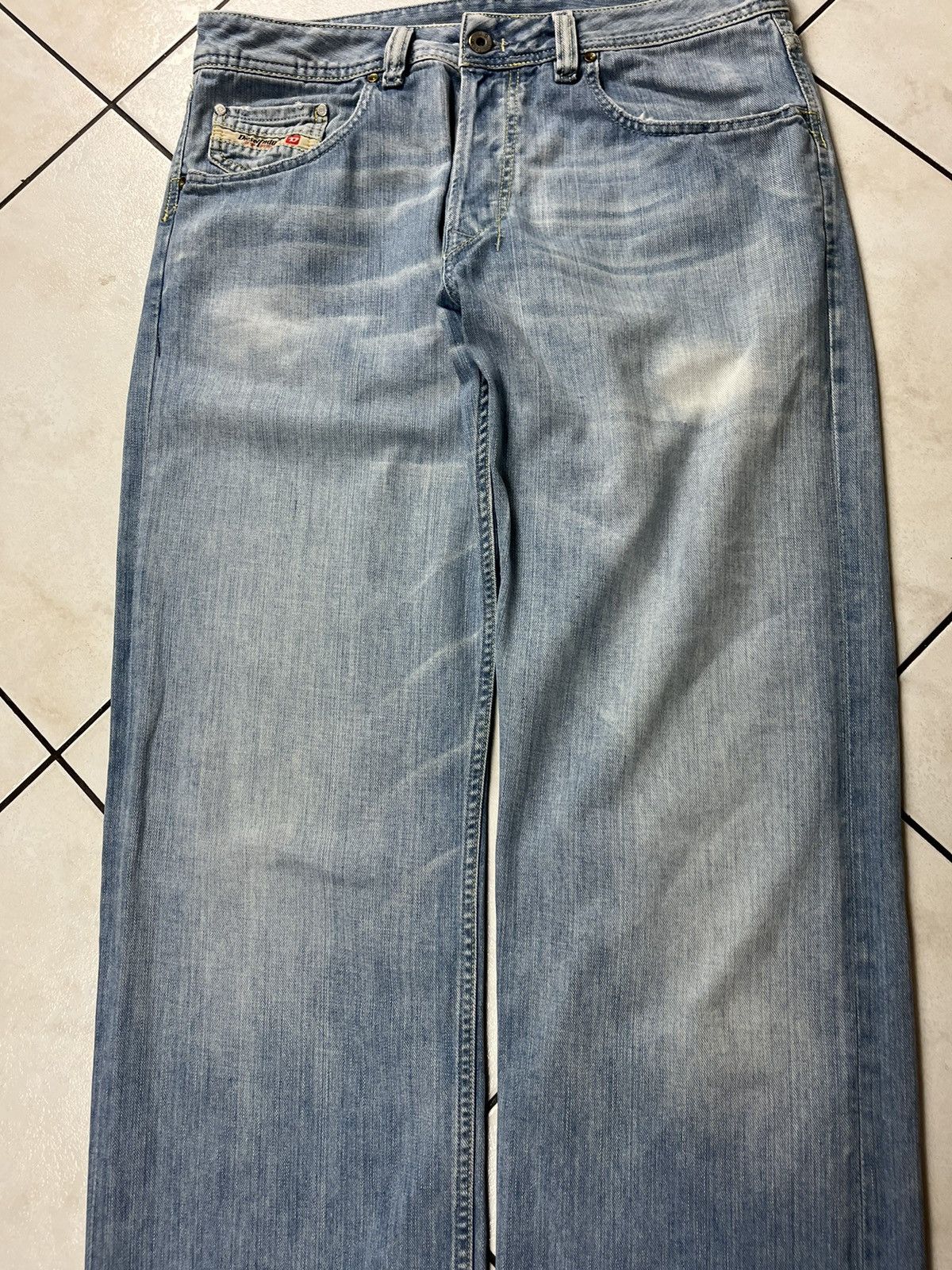 Diesel × Vintage Vintage y2k diesel Rolan baggy wide jeans denim pants washed Size US 34 / EU 50 - 4 Thumbnail