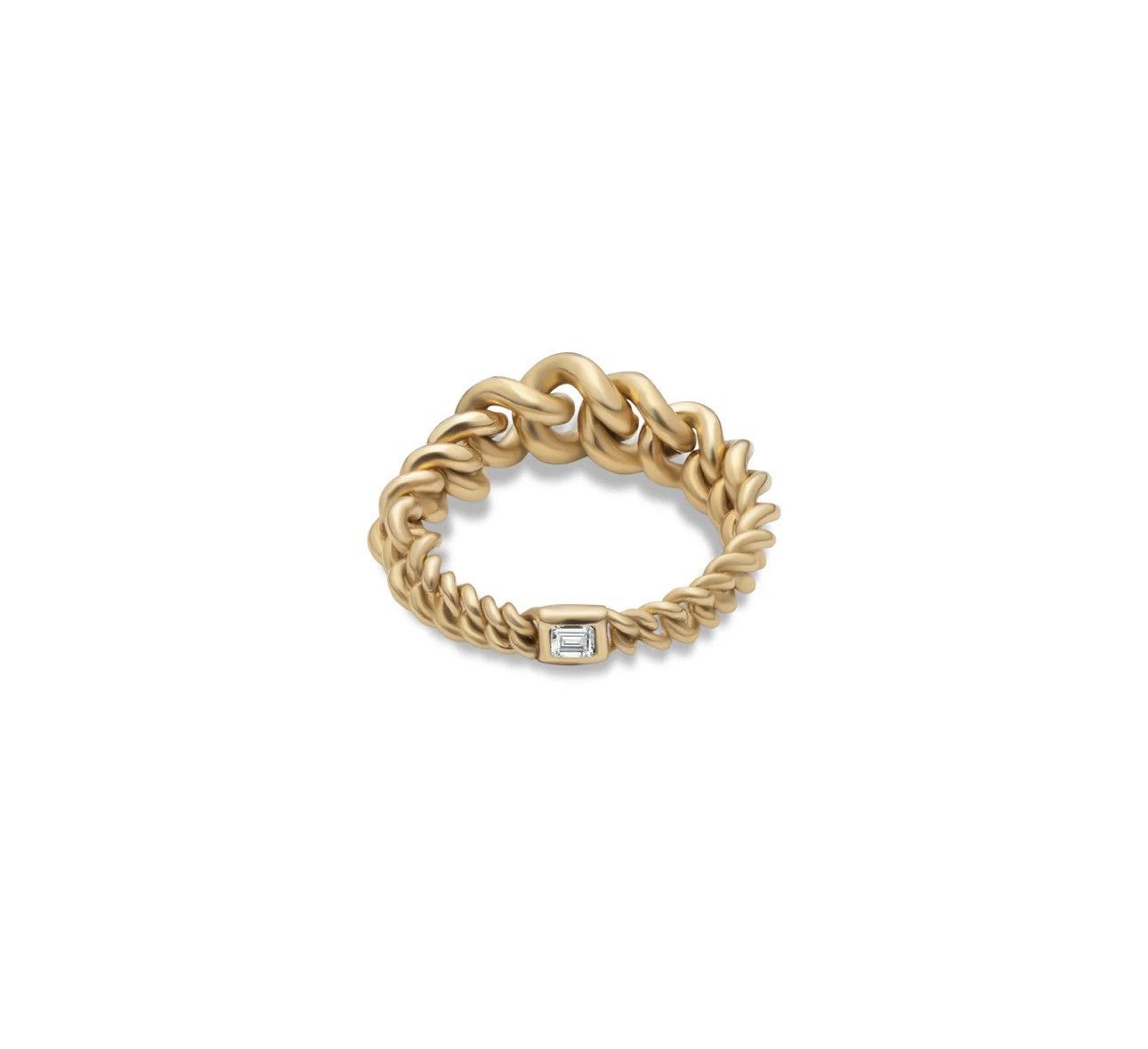 M.Cohen MAOR 18k Gold Curb Ring size 7 Size ONE SIZE - 1 Thumbnail