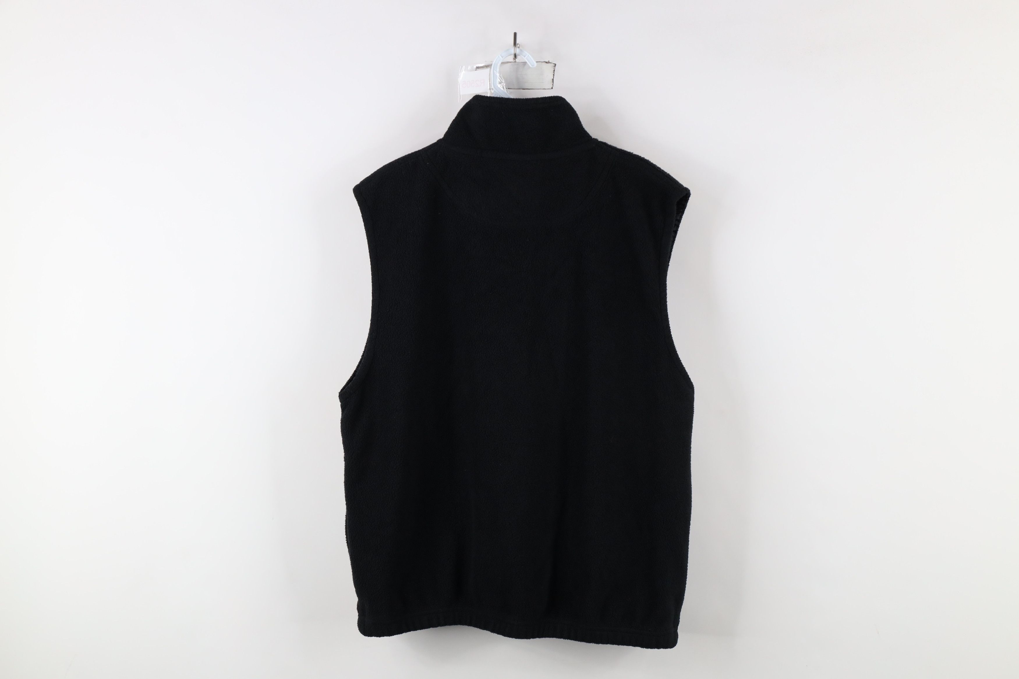 Vintage Vintage 90s University Full Zip Fleece Vest Jacket Black Size US M / EU 48-50 / 2 - 9 Thumbnail