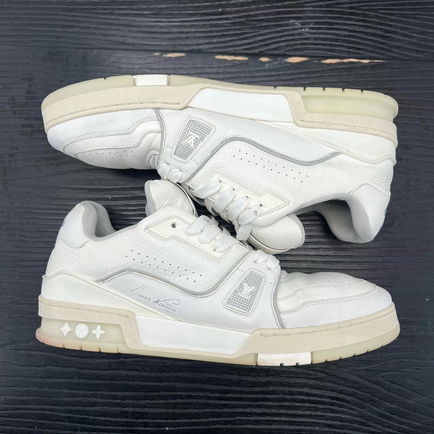 Louis Vuitton LV Trainer White Cement US9/EU43 New Size US 10 / EU 43 - 3 Thumbnail
