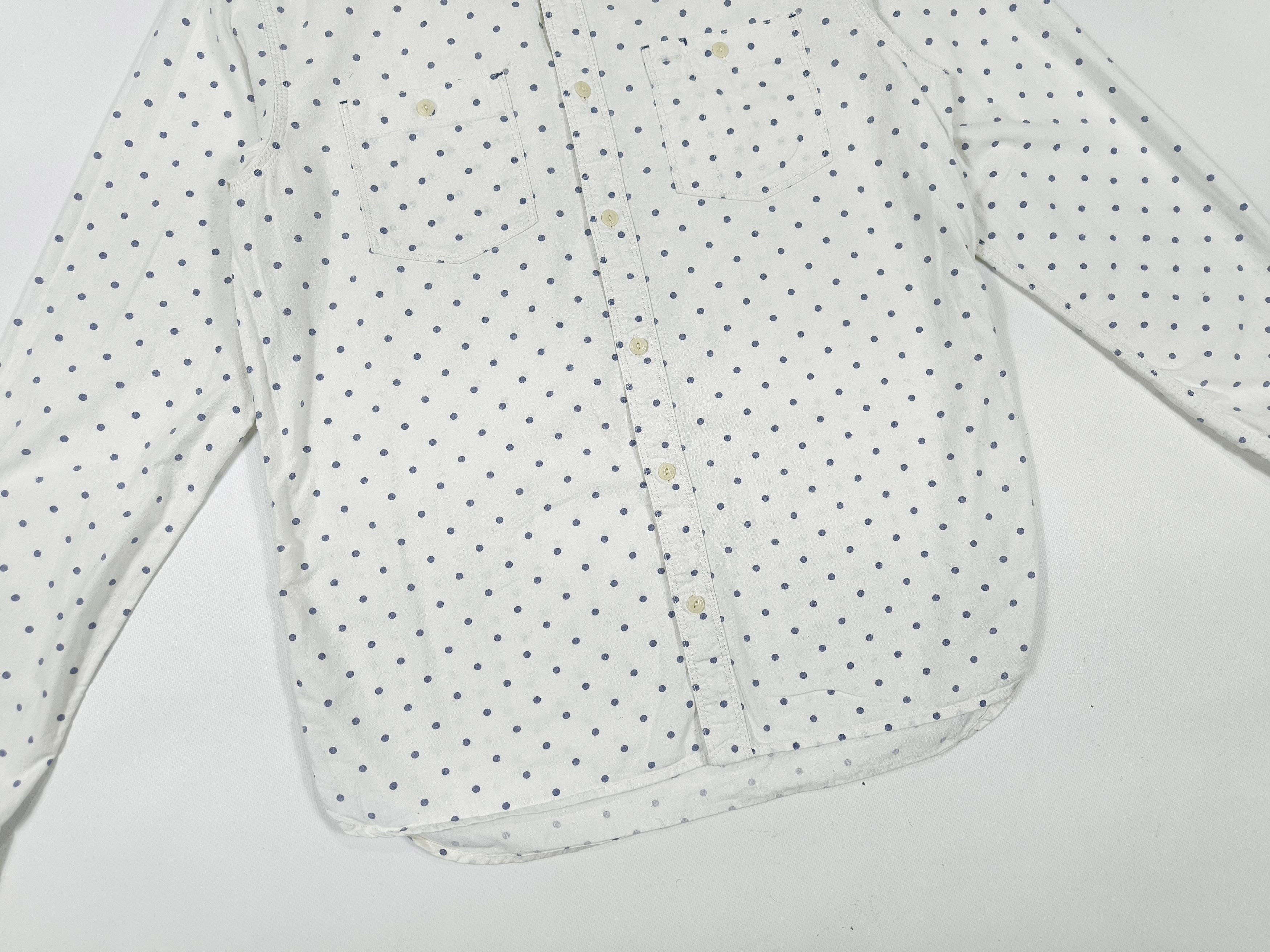 Allsaints AllSaints Coolidge Polka Dot Cotton Shirt Size M Size US M / EU 48-50 / 2 - 3 Thumbnail