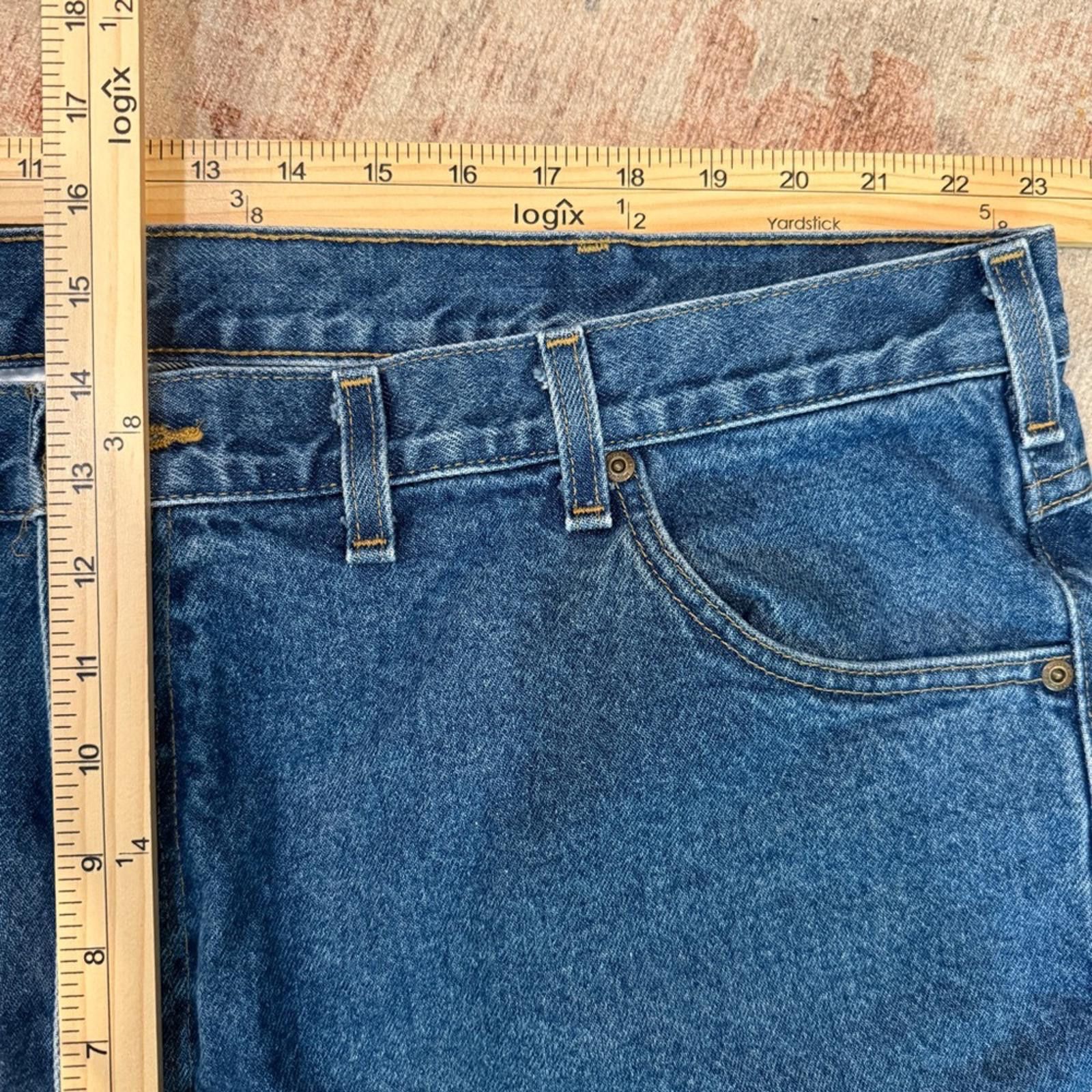 Carhartt Carhartt Men's Relaxed Fit Denim Blue Jeans – 46x28 Size US 44 / EU 60 - 3 Thumbnail