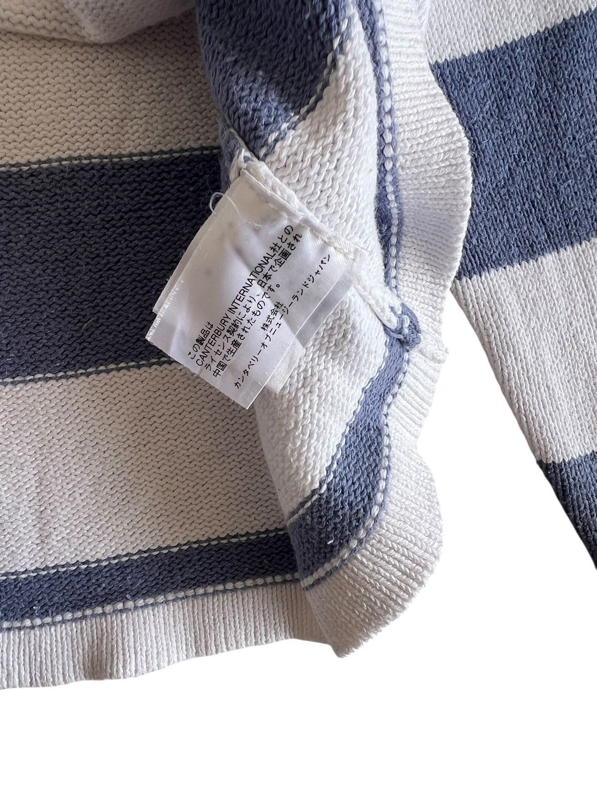 Canterbury of New Zealand Vintage 90s Centerburry Polo Rugby Knitwear Blue White Size US L / EU 52-54 / 3 - 6 Thumbnail