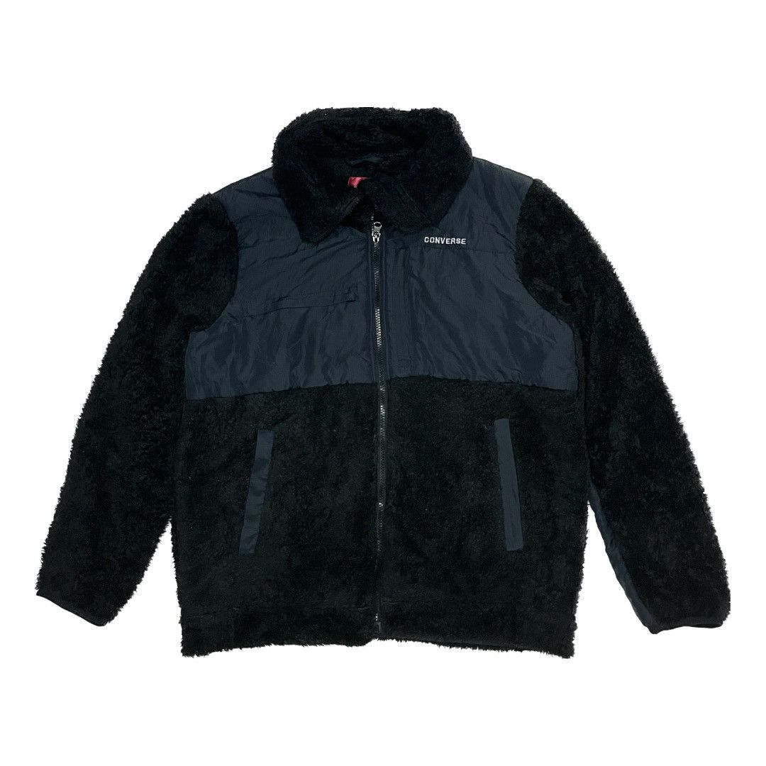 Converse × Vintage Converse Boa Fleece Switching Stand Full Zip Jacket Size US M / EU 48-50 / 2 - 1 Thumbnail