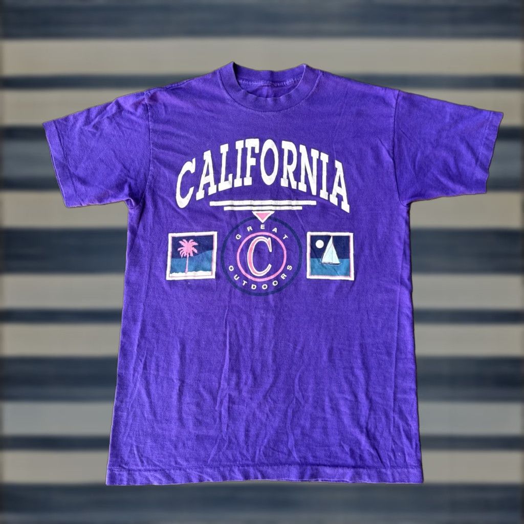Greats VINTAGE 90s California Great Outdoors T-Shirt Large Single Stitch Size US L / EU 52-54 / 3 - 1 Thumbnail