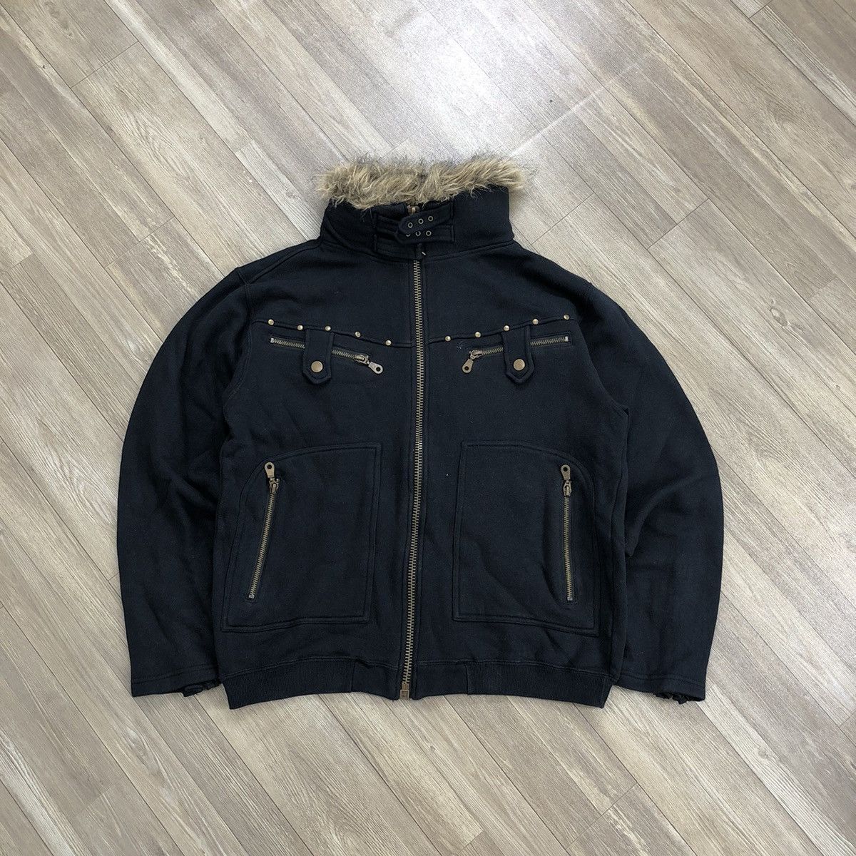 If Six Was Nine 2000s Fur Quash Ifsixwasnine Goa Lgb Style Bono Jacket Size US M / EU 48-50 / 2 - 3 Thumbnail
