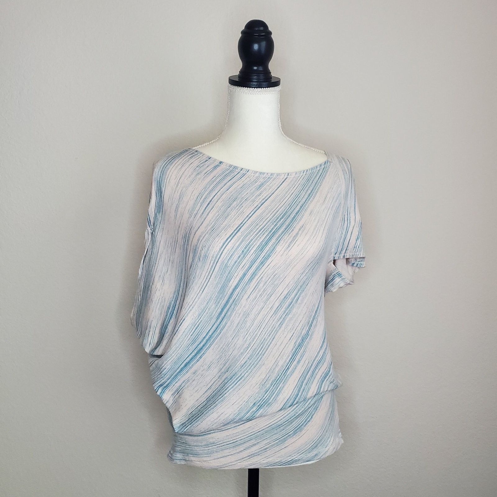 Anthropologie Anthropologie Quoin Blue Striped Top Small Size S / US 4 / IT 40 - 1 Thumbnail