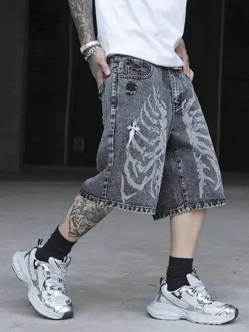 Other Kizuki x Mint DRIP street washed shorts jorts denim Size US 32 / EU 48 - 7 Thumbnail