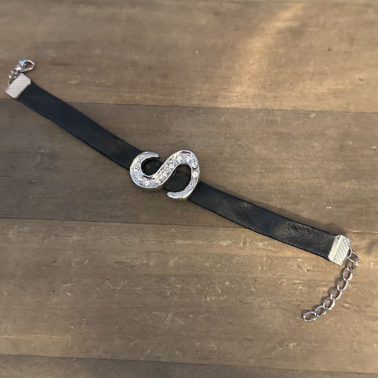 Other Paved initial S charm leather bracelet Size ONE SIZE - 5 Thumbnail