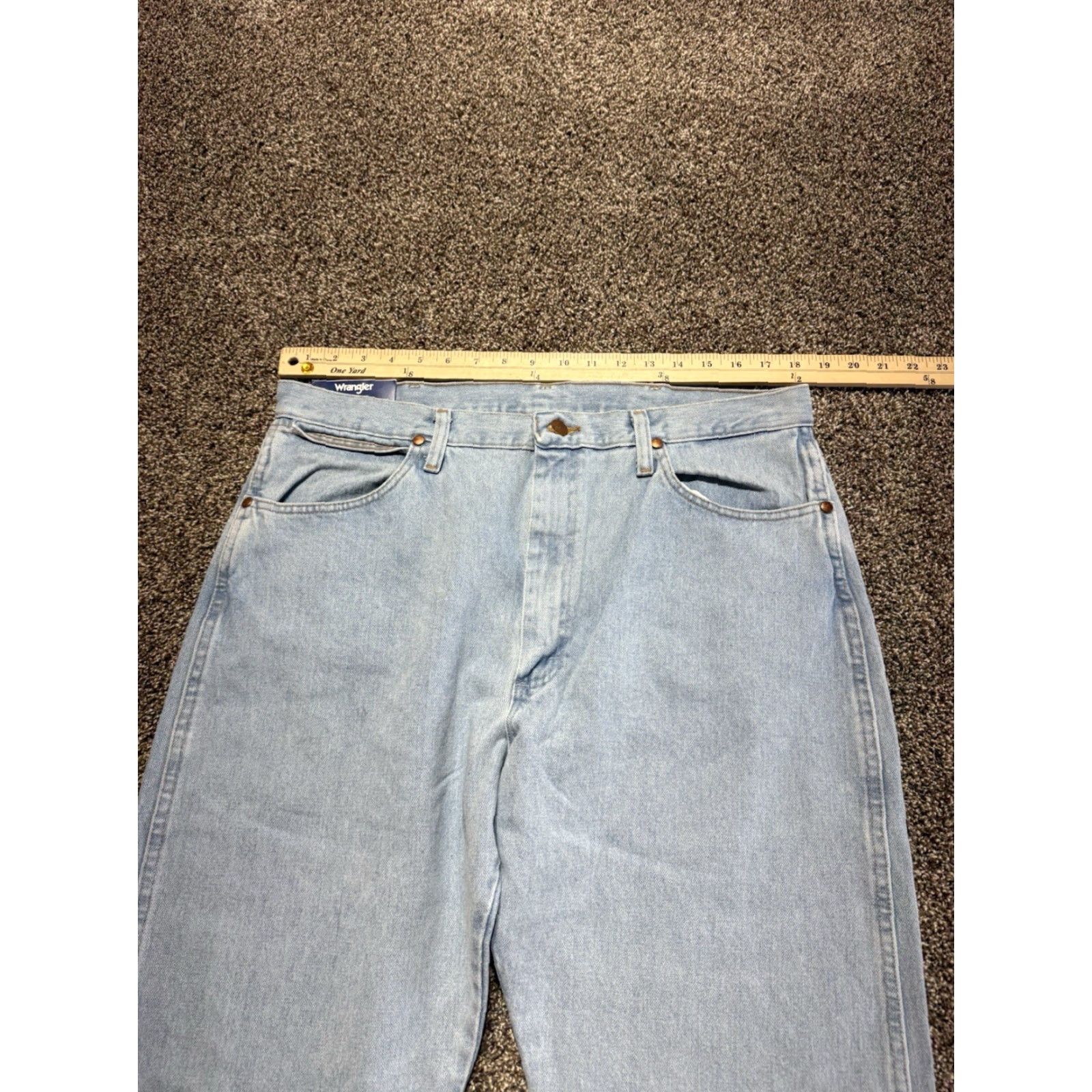 Wrangler VINTAGE? No. Wrangler Jeans 14MWZ Women's Slim Bootcut Blue Denim 15x34 36" Waist 34" Inseam 5-Pocket Size 36" / US 14 / IT 50 - 7 Thumbnail