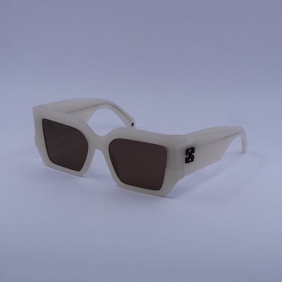 Off-White Off-White OERI148 DOVER 6164 Sunglasses Beige Square Frame Size ONE SIZE - 3 Thumbnail