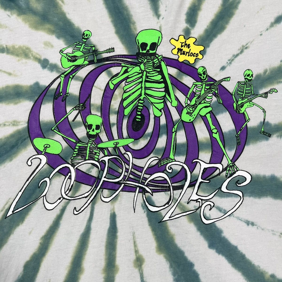 Band Tees Vintage Y2K The Murlocs Loopholes Tie Dye Band Rock T-shirt Size US XL / EU 56 / 4 - 7 Thumbnail