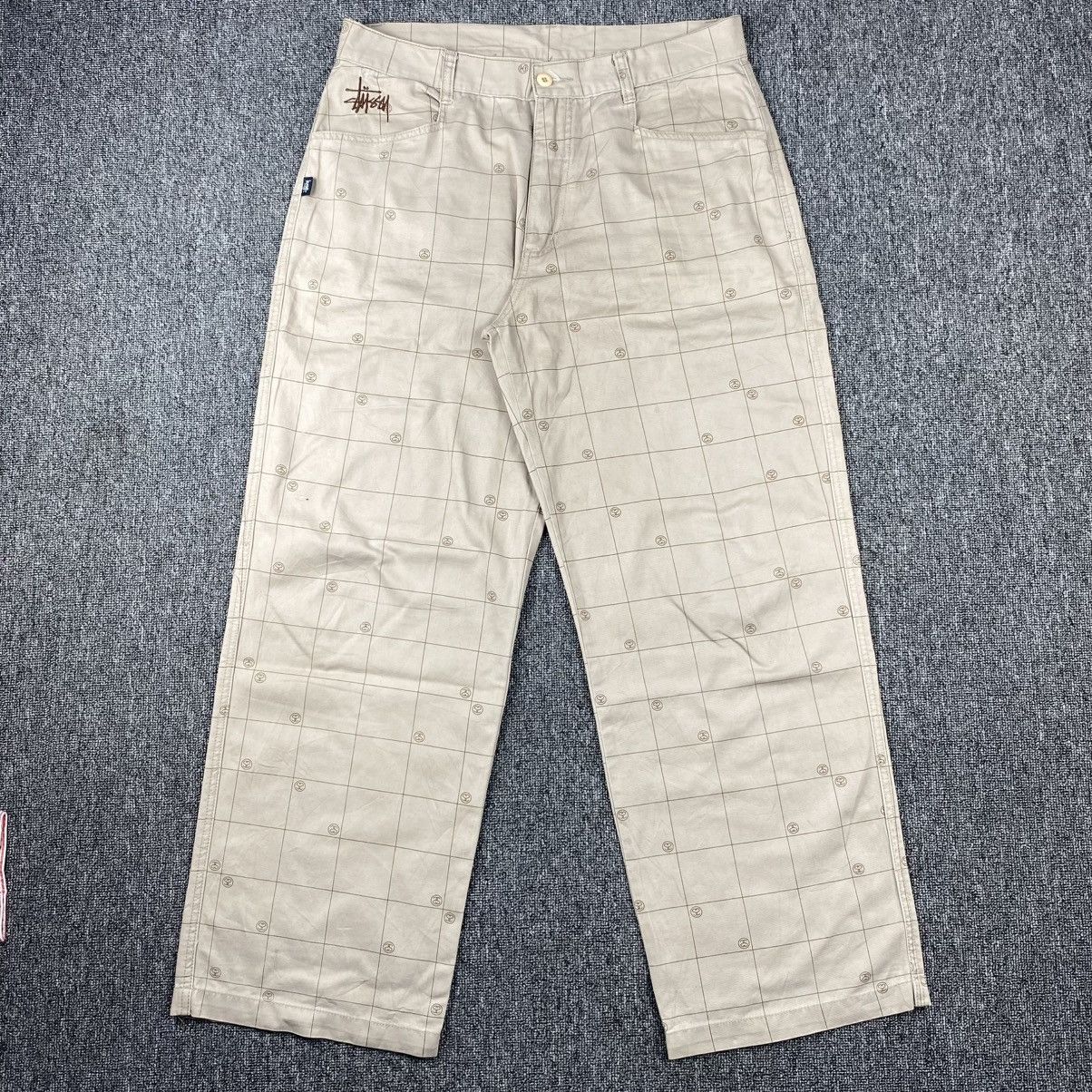 Stussy Stussy pants plaid full print Size US 31 - 1 Thumbnail
